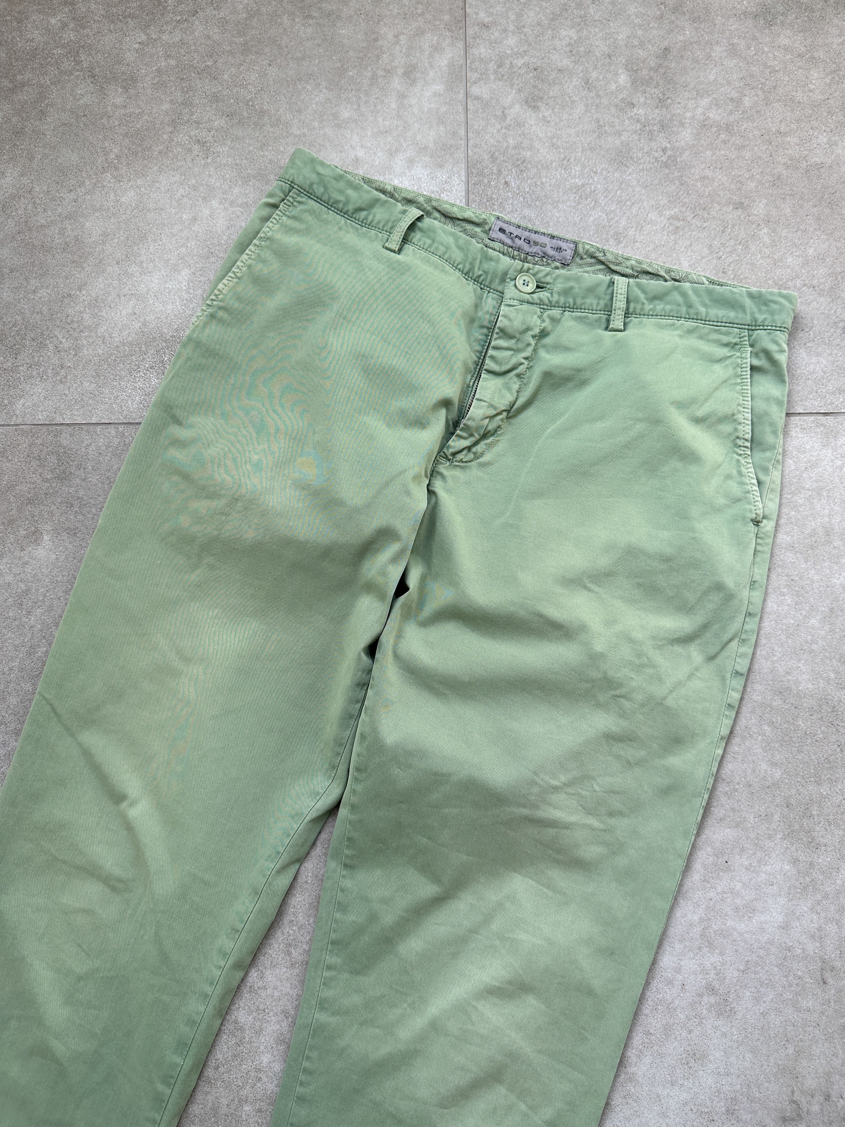 Etro Etro Green Chino Pants Trousers Size US 34 / EU 50 - 6 Thumbnail