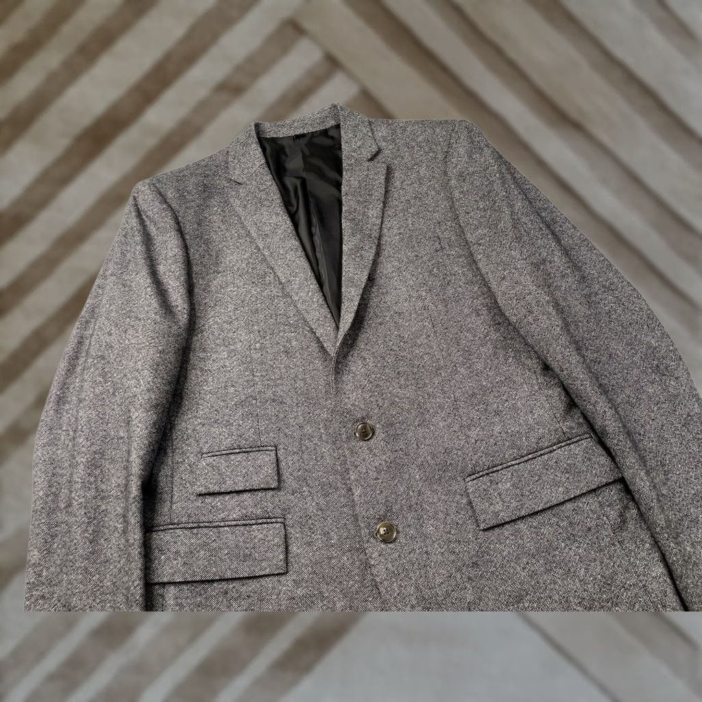 J.Crew NWT J Crew Mens Thompson Blazer Gray Wool Blend Suit Coat Size 40R - 1 Thumbnail