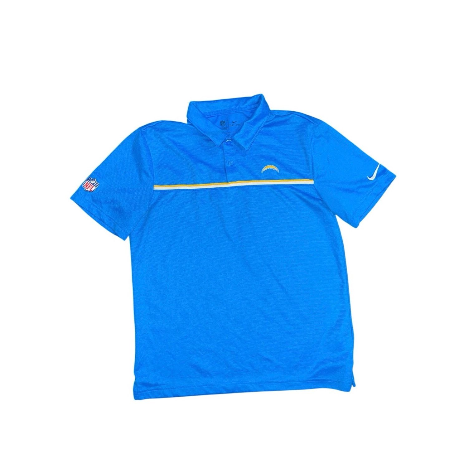Nike NFL Chargers Polo Dry Fit Shirt Football Sports Athletic Size US M / EU 48-50 / 2 - 1 Thumbnail