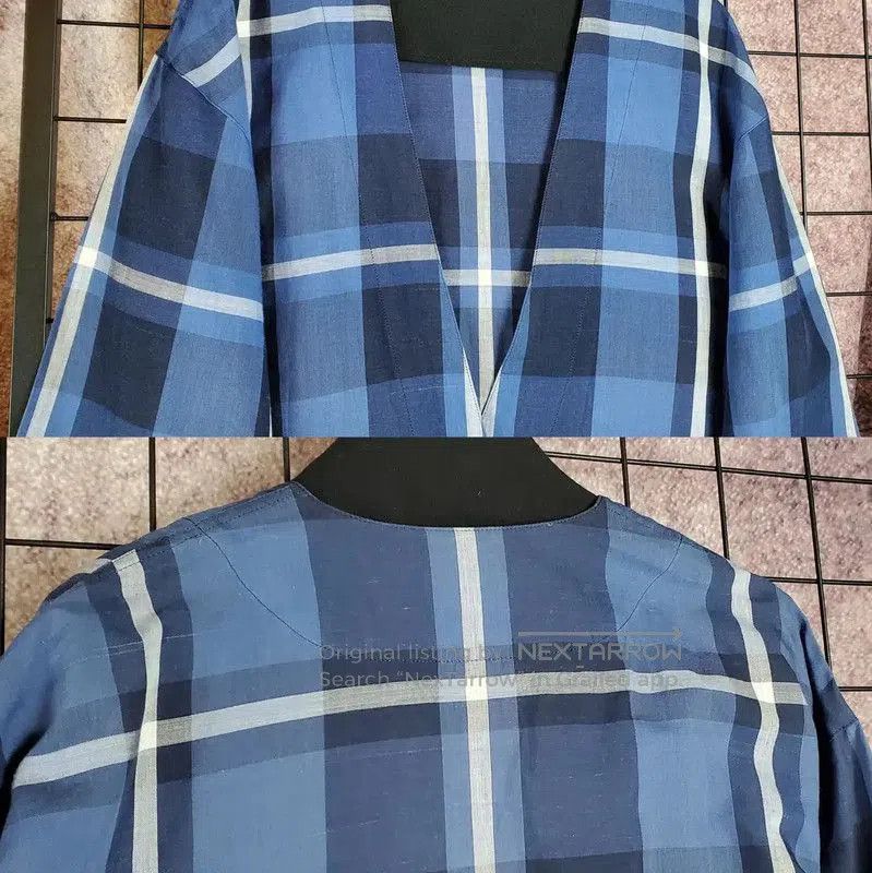 Other Dior Blue Cotton Plaid Long Sleeve Cardigan . Size US S / EU 44-46 / 1 - 3 Thumbnail