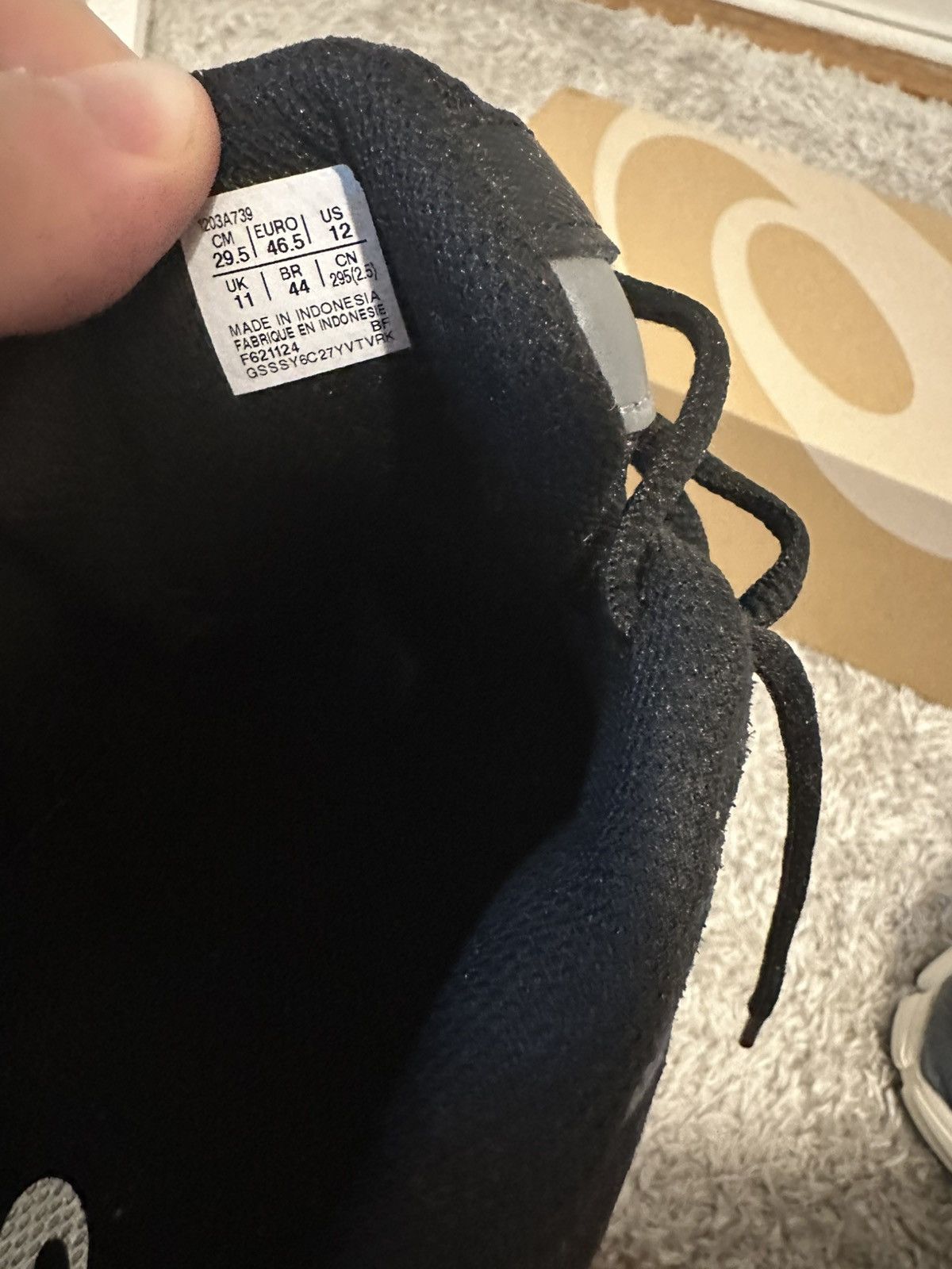 Asics Asic gel NYC Black Graphite Size US 12 / EU 45 - 6 Thumbnail