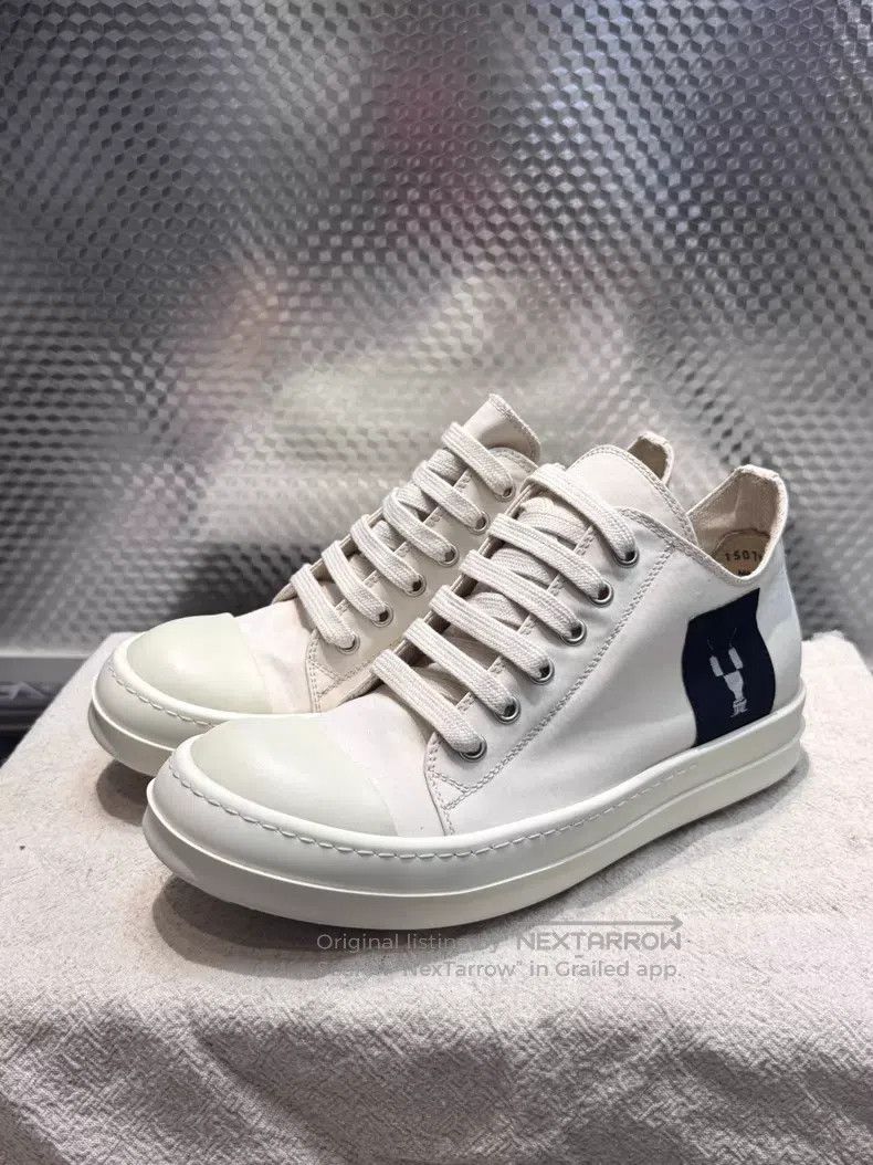 Rick Owens Rick Owens Double-threaded satin canvas pure white Grand C Size US 6.5 / IT 36.5 - 1 Thumbnail