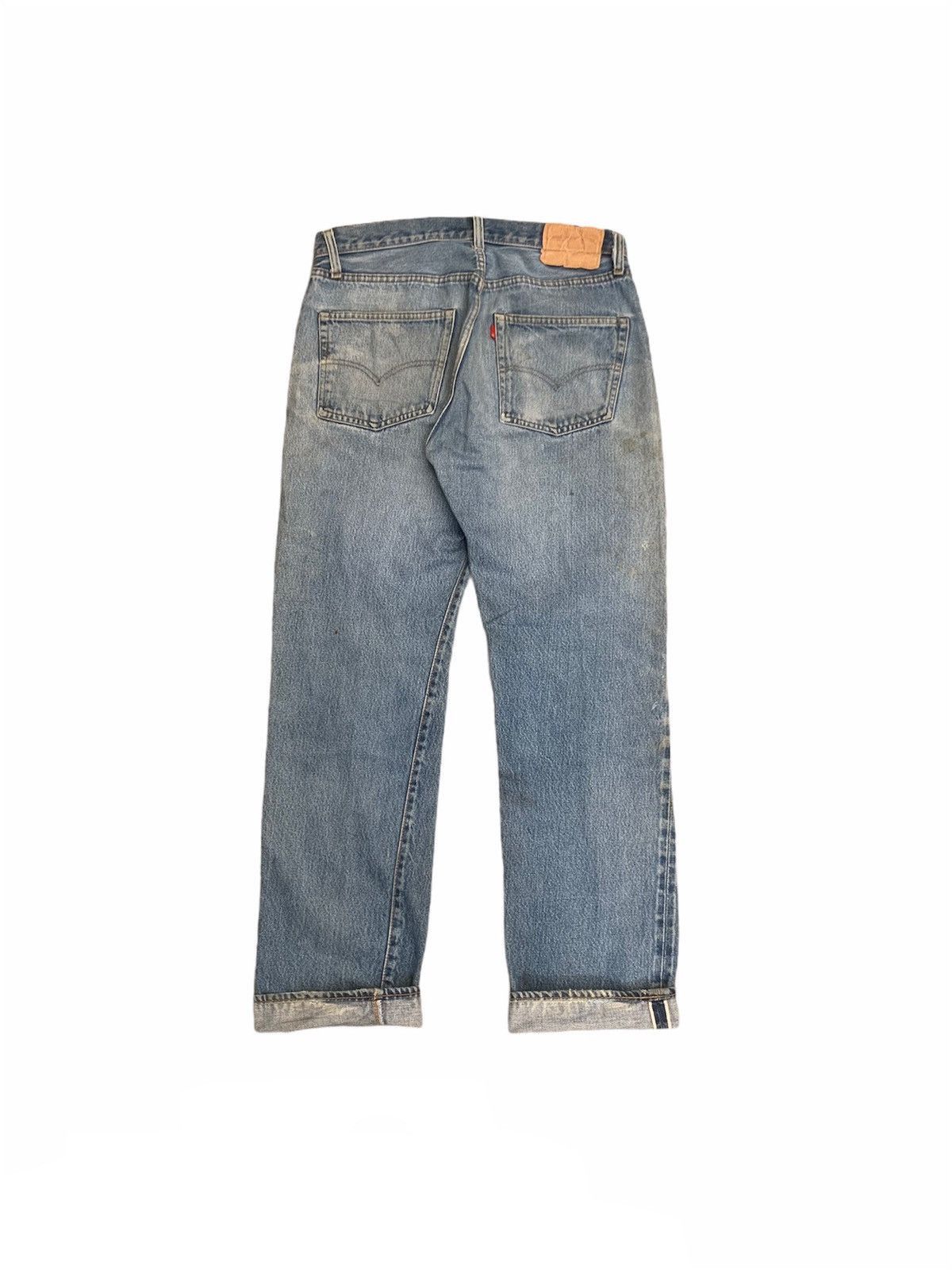 Levi's Vintage 80s Levi's 501 Selvedge Made in USA Distressed Denim Size US 33 - 3 Thumbnail
