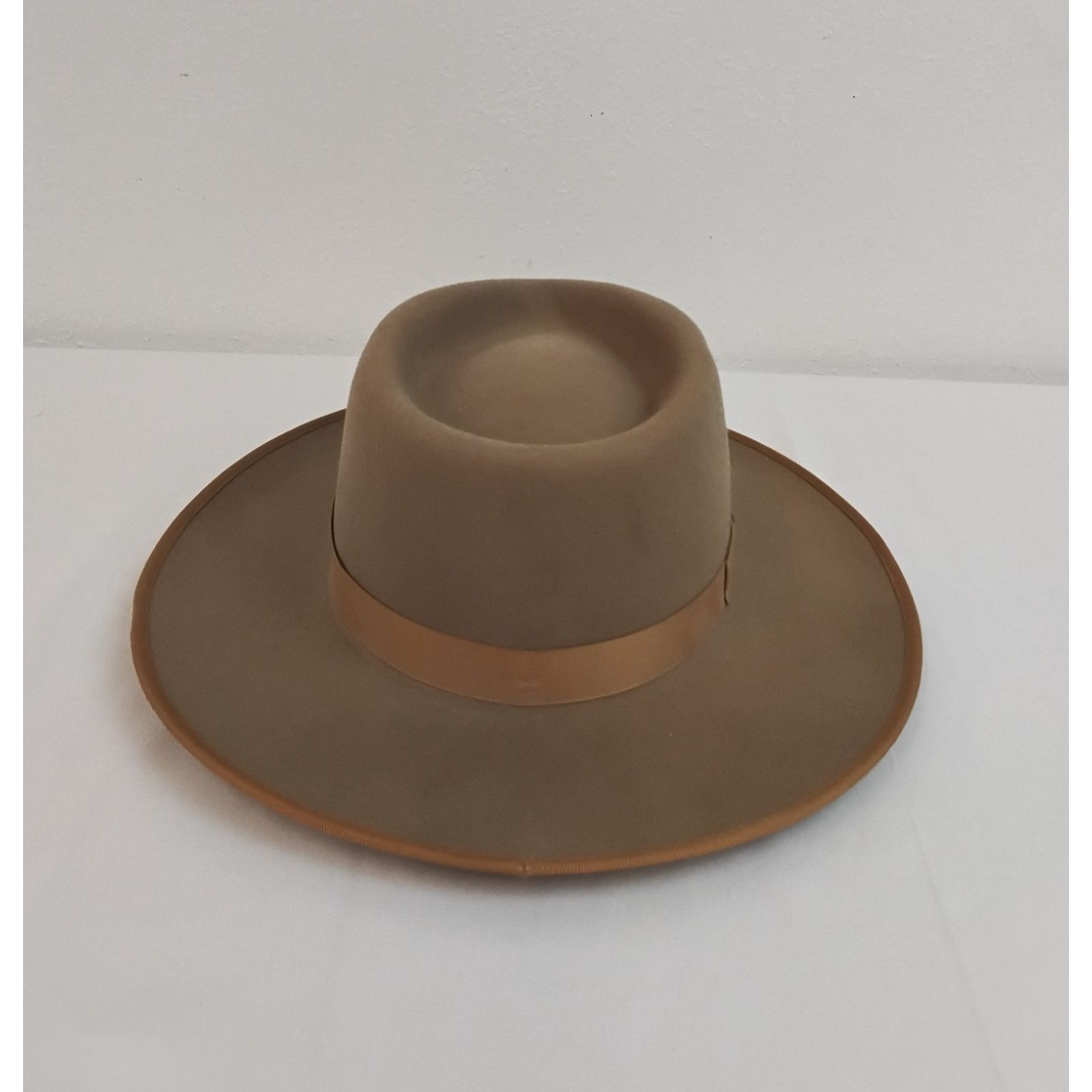 Other Gigi Pip Wide Fedora Hat Women's 59 Beige Australian Wool Size ONE SIZE - 7 Thumbnail