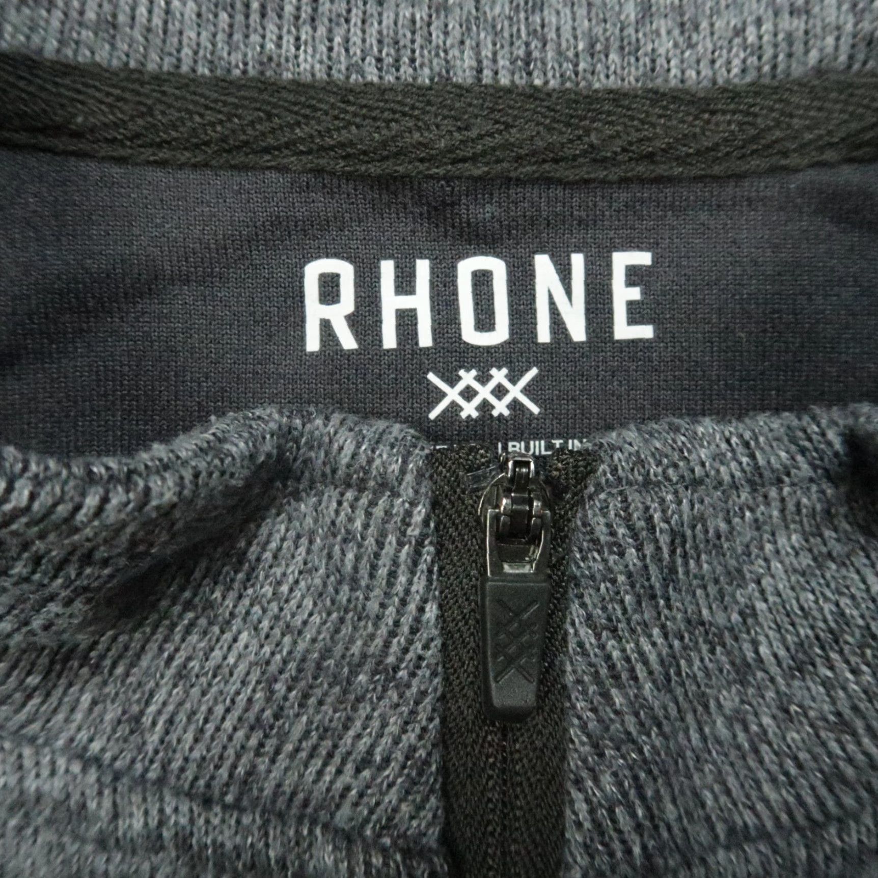 Rhone Pullover Men 2XL Gray Commuter 1/4 Zip Performance Long Sleeve Shirt Casual Athletic Closeout