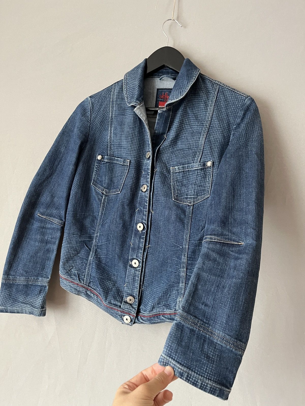 Marithe + Francois Girbaud Marithe Francois Girbaud Denim Trucker Jacket Size S / US 4 / IT 40 - 5 Thumbnail