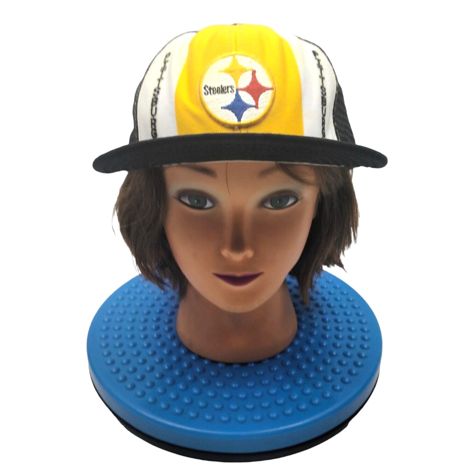 Aje Pittsburgh Steelers AJD Lucky Stripes NFL VTG 80's Snap Cap Size ONE SIZE - 2 Thumbnail