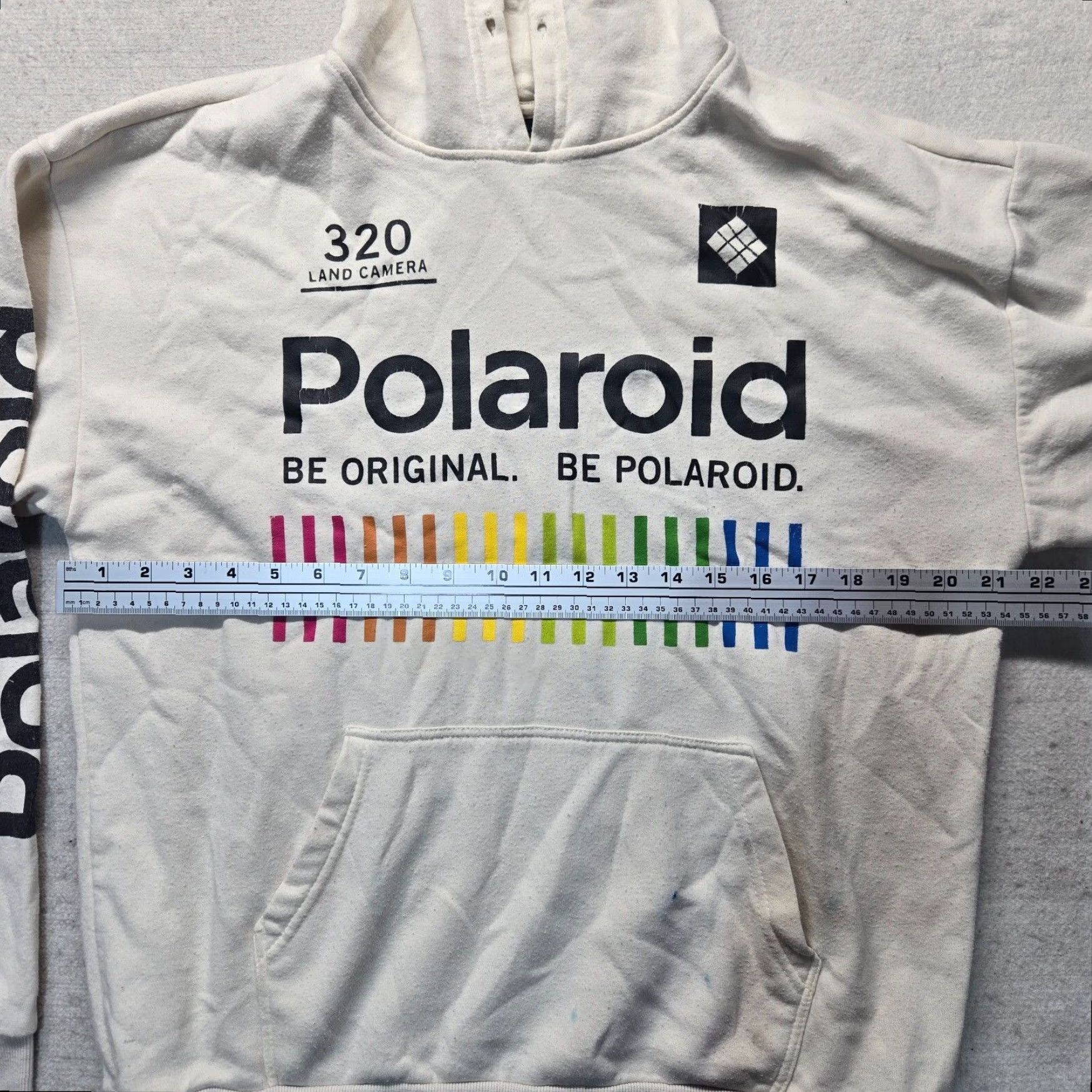 Polaroid Polaroid Logo Hoodie White Unisex Adult Small Hipster Photography Sweatshirt Size S / US 4 / IT 40 - 5 Thumbnail
