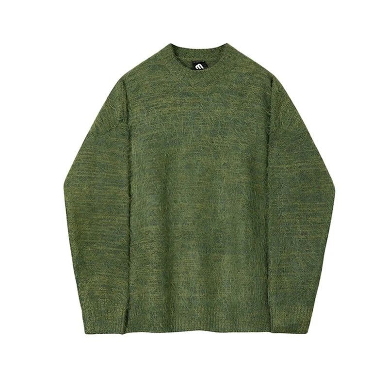 Vintage Green Mohair Knit Sweater Y2k streetwear Size US L / EU 52-54 / 3 - 4 Thumbnail