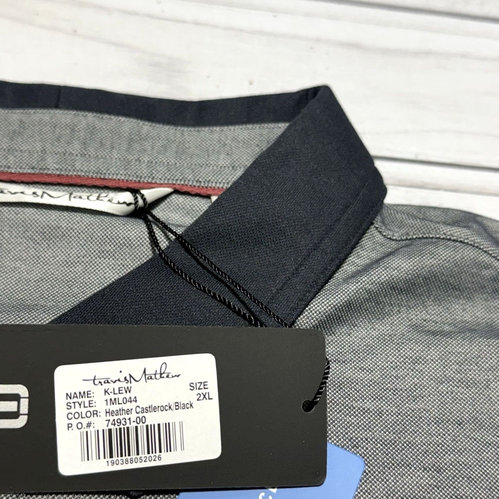 TravisMathew VINTAGE? No. Travis Mathew Polo Shirt Mens 2XL Gray K-Lew Golf Performance Prestige 77 NWT Size US XXL / EU 58 / 5 - 3 Thumbnail