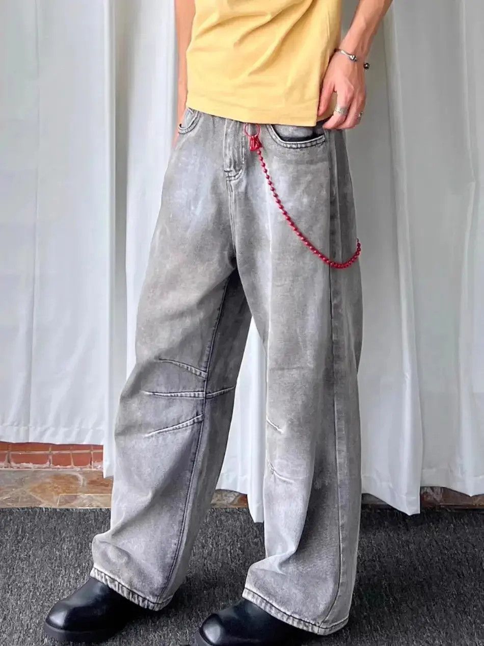 Japanese Brand Retro loose casual high street jeans Size US 32 / EU 48 - 6 Thumbnail
