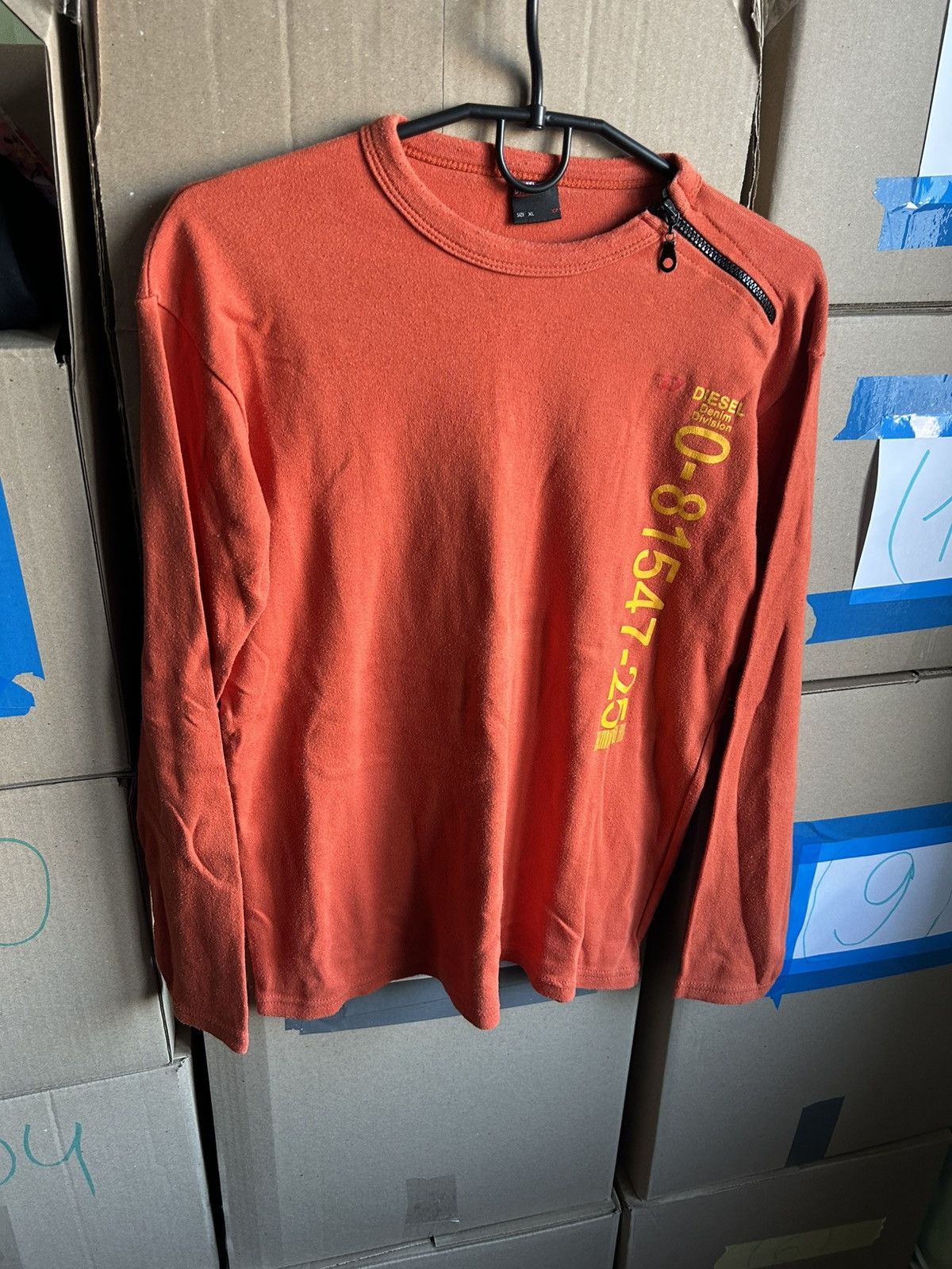 Diesel Vintage 00s Diesel LongSleeve Tee Streetwear Style Y2K Sz M Size M / US 6-8 / IT 42-44 - 7 Thumbnail