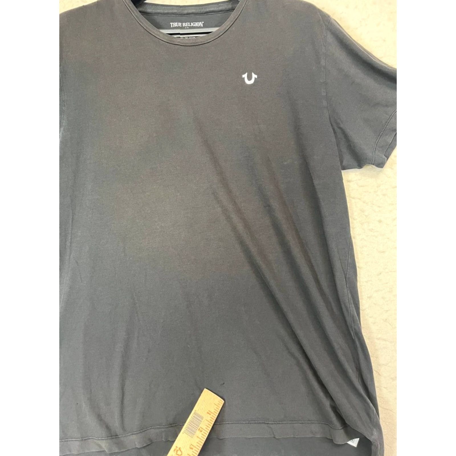 True Religion VINTAGE True Religion Shirt Mens XL Black Short Sleeve Crew Neck Faded Logo Cotton Regular T-Shirt Casual Size US XL / EU 56 / 4 - 5 Thumbnail