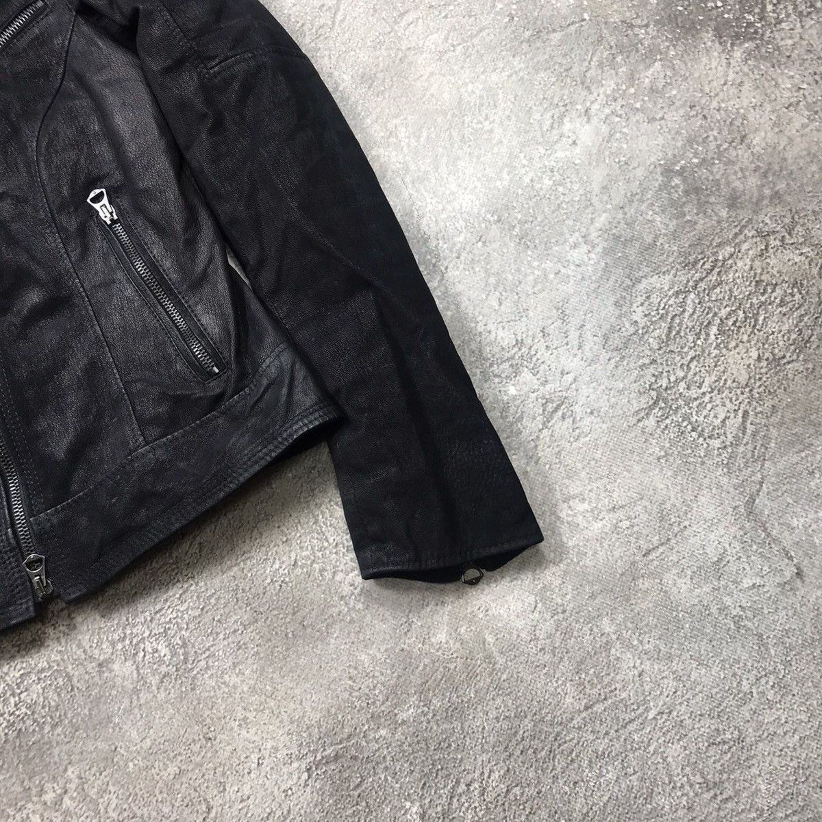 Vintage Vintage Y2K Black Moto Jacket Biker Streetwear Punk Baggy S Size S / US 4 / IT 40 - 5 Thumbnail