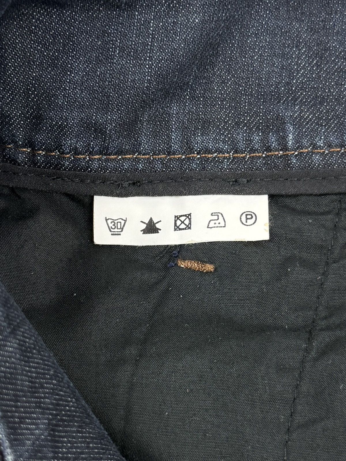 Hugo Boss Y2K Vintage Hugo Boss Dark Blue Denim Midi Pencil Skirt Size 30" / US 8 / IT 44 - 6 Thumbnail
