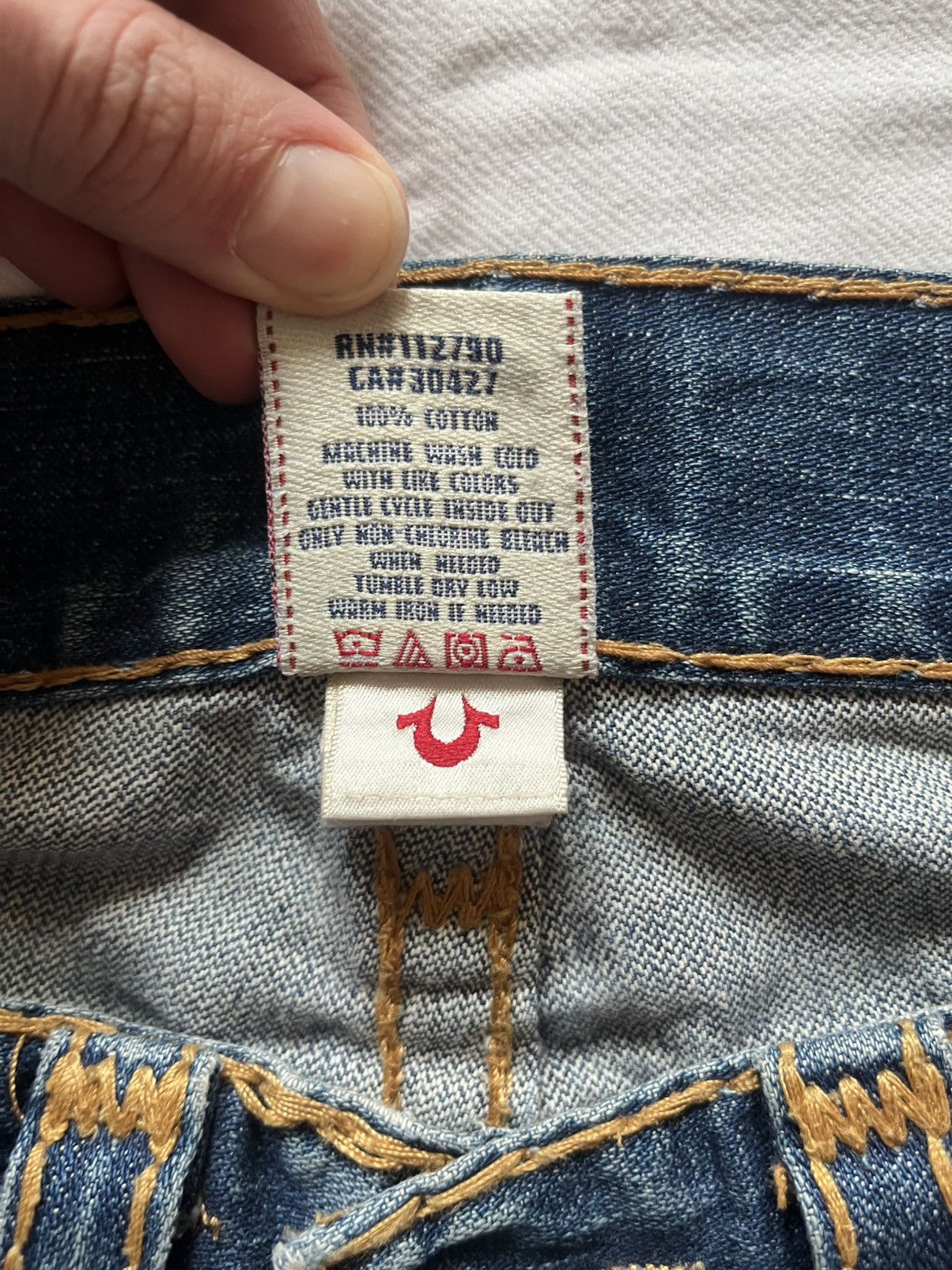True Religion Vintage True Religion Jeans – Rare Early 2000s Stitching Size US 31 - 7 Thumbnail