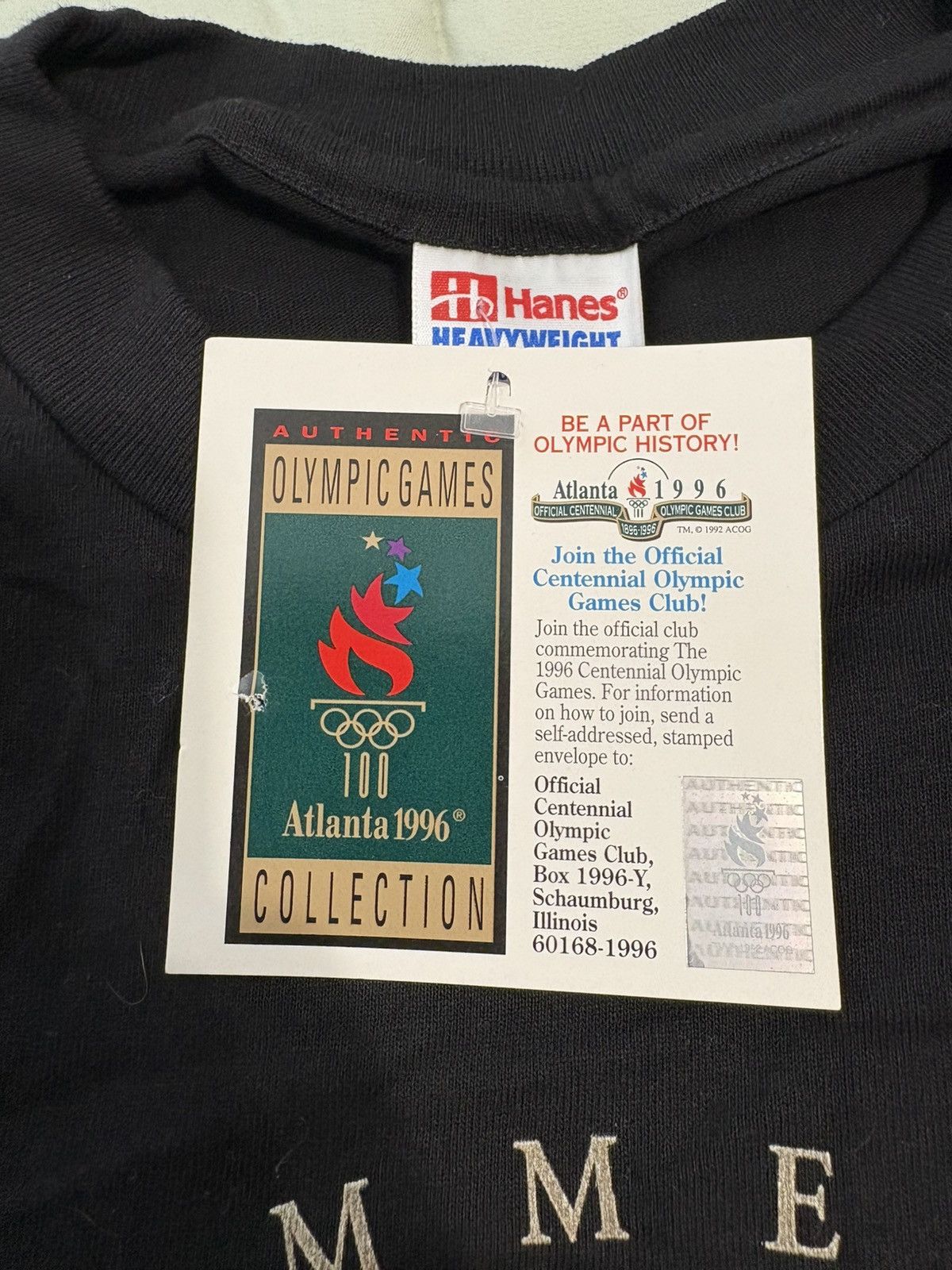 Hanes 1996 Atlanta Olympics USA Single Stitch Size Large NWT Size US L / EU 52-54 / 3 - 3 Thumbnail