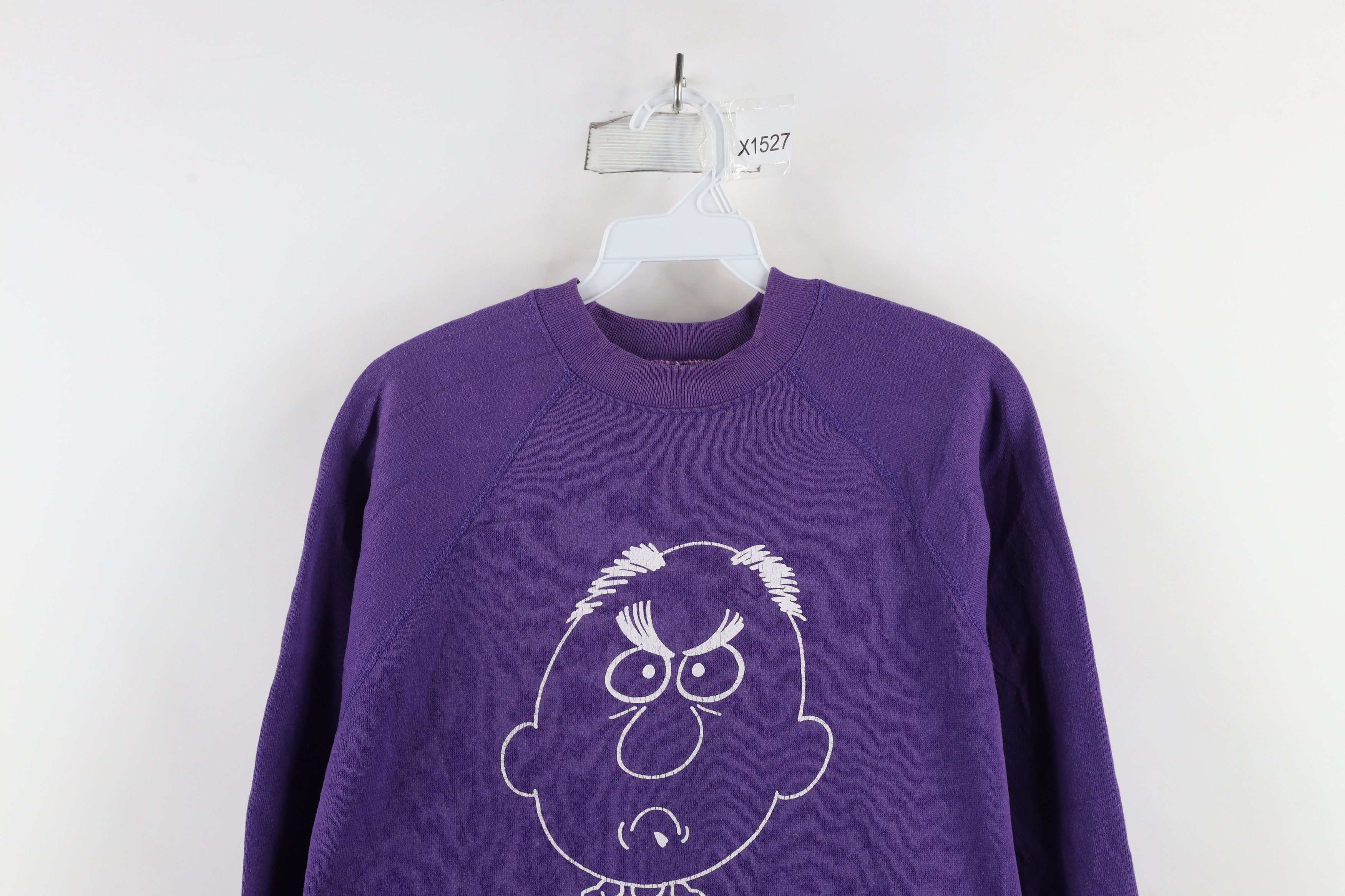 Vintage Vintage 90s Streetwear Spell Out Well Cartoon Sweatshirt USA Size ONE SIZE - 2 Thumbnail