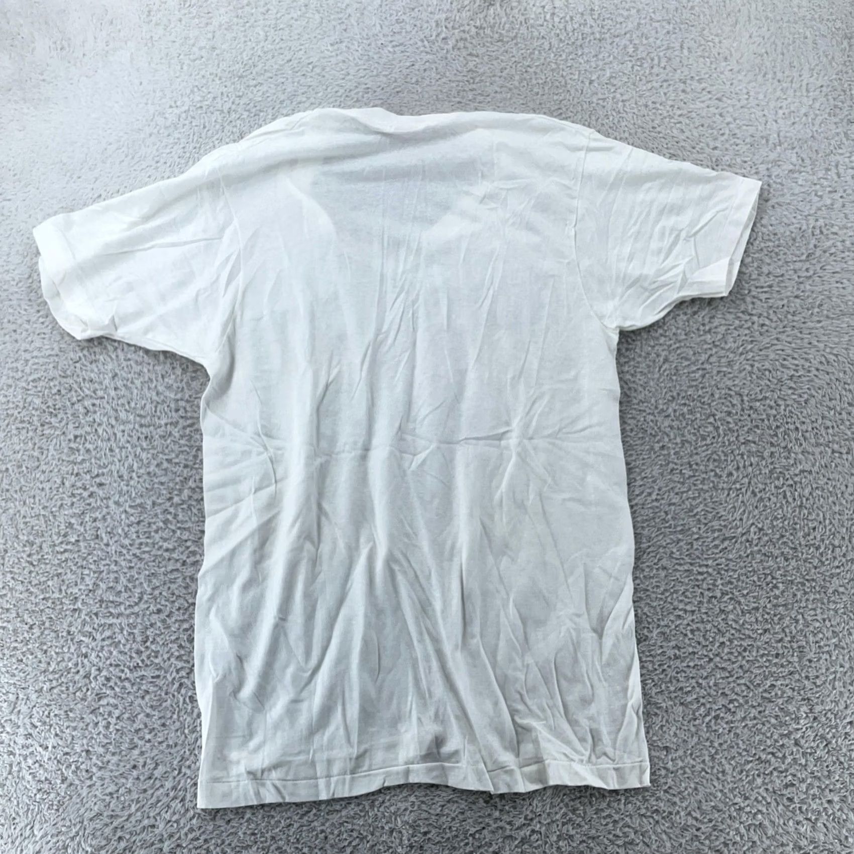 Hanes VINTAGE Hanes White V-Neck T-Shirt Mens Small 100% Cotton USA Made 80s Mint Used Mens Shirts White V-Neck Hanes 80s USA Made Size US S / EU 44-46 / 1 - 4 Thumbnail