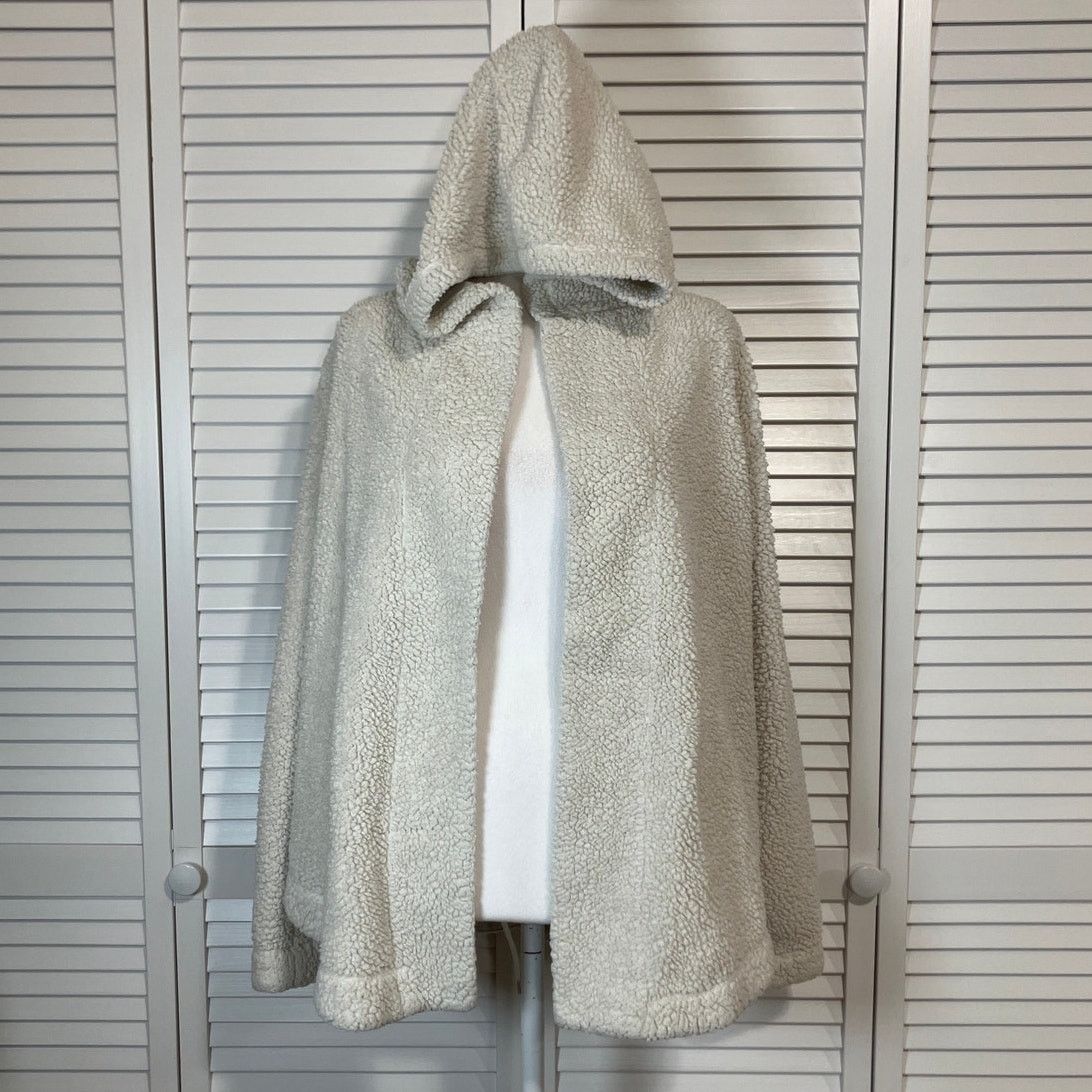 Loft Loft Cream Textured Knit Long Sleeve Hooded Jacket Women L Size L / US 10 / IT 46 - 1 Thumbnail