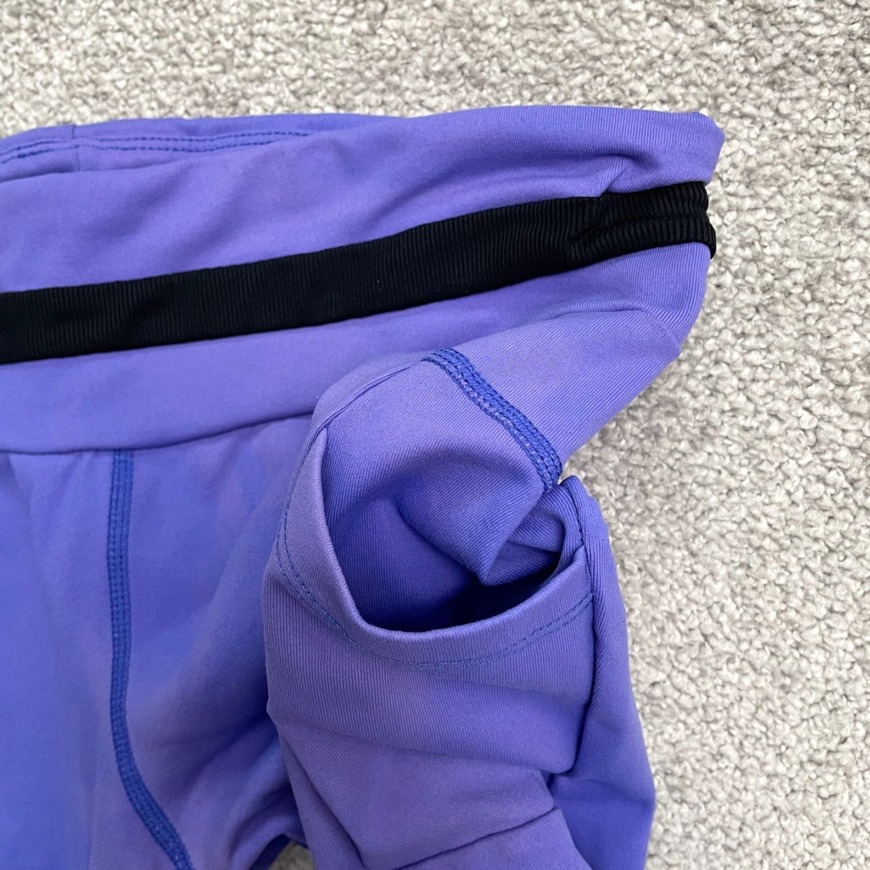 Vintage Tsu.Ya Cropped Leggings Womens Medium Purple Pocket Active Gym 26x19 Size 32" / US 10 / IT 46 - 7 Thumbnail