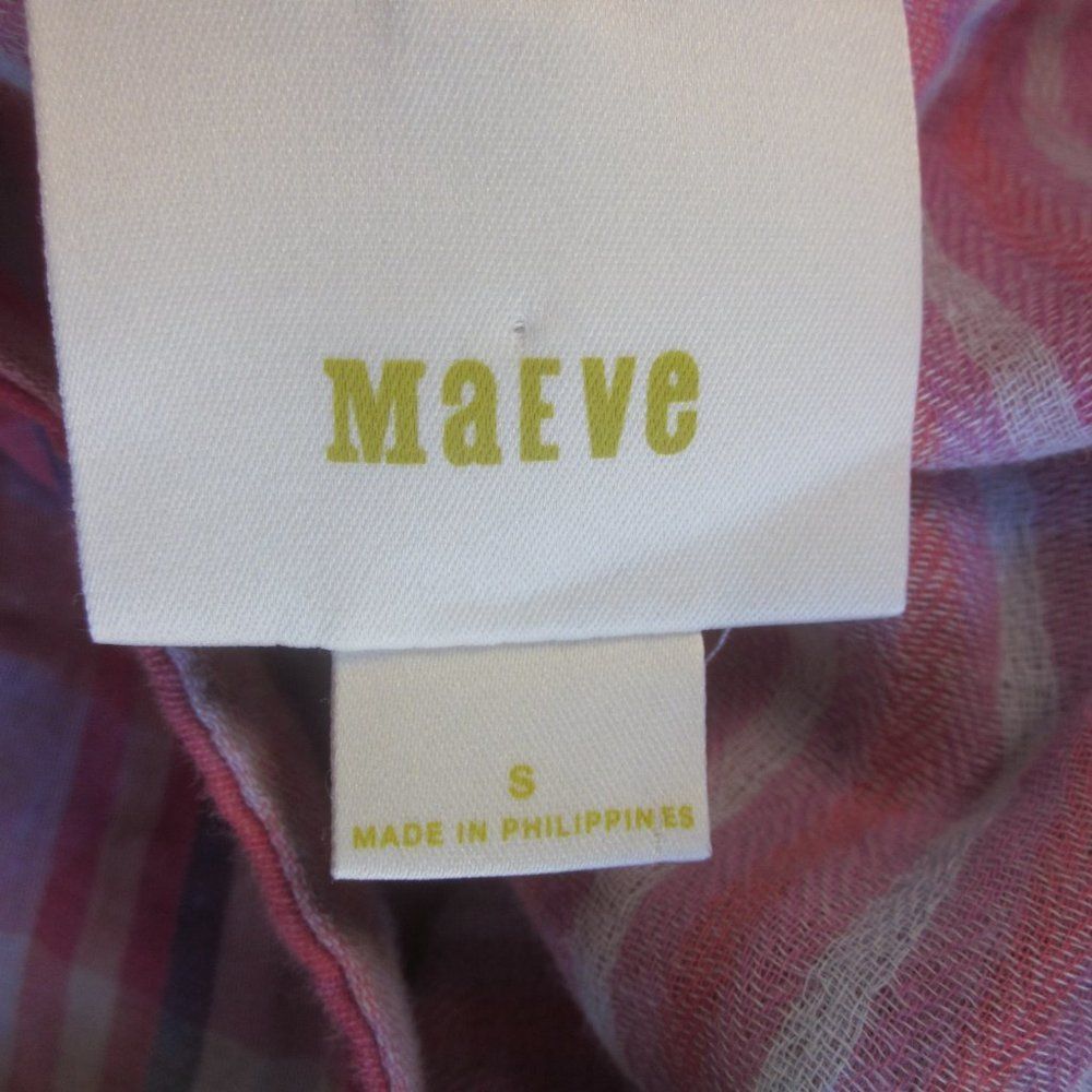 Anthropologie Anthropologie Maeve Summer Gauzy Cotton Pink Plaid Dress Siz Size S / US 4 / IT 40 - 3 Thumbnail