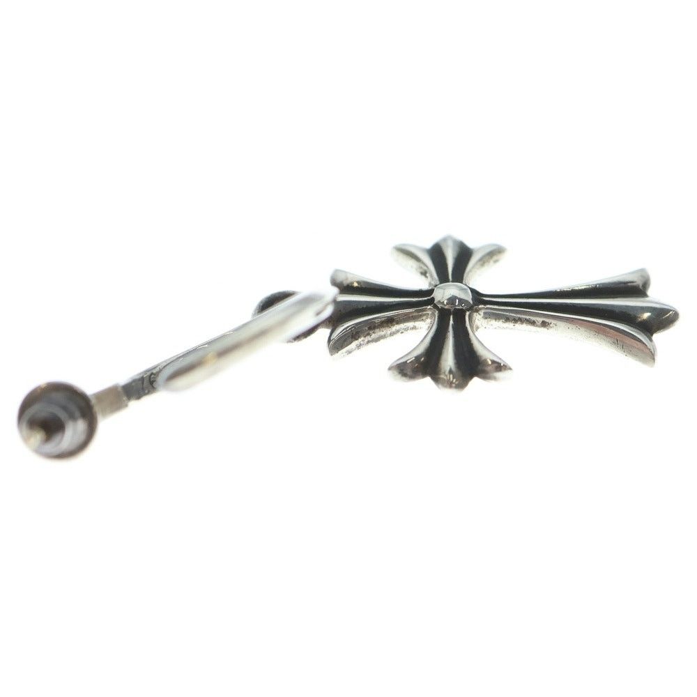 Chrome Hearts CHROME HEARTS Tiny CH Cross Hoop Earring Silver Size ONE SIZE - 4 Thumbnail