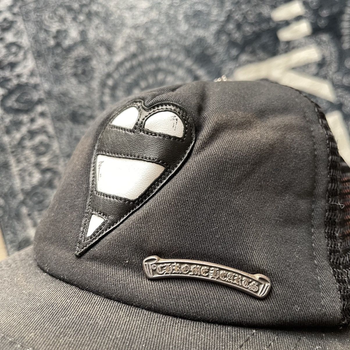 Chrome Hearts Matty Boy Heart Leather Patch Trucker Hat Cap Size ONE SIZE - 10 Thumbnail
