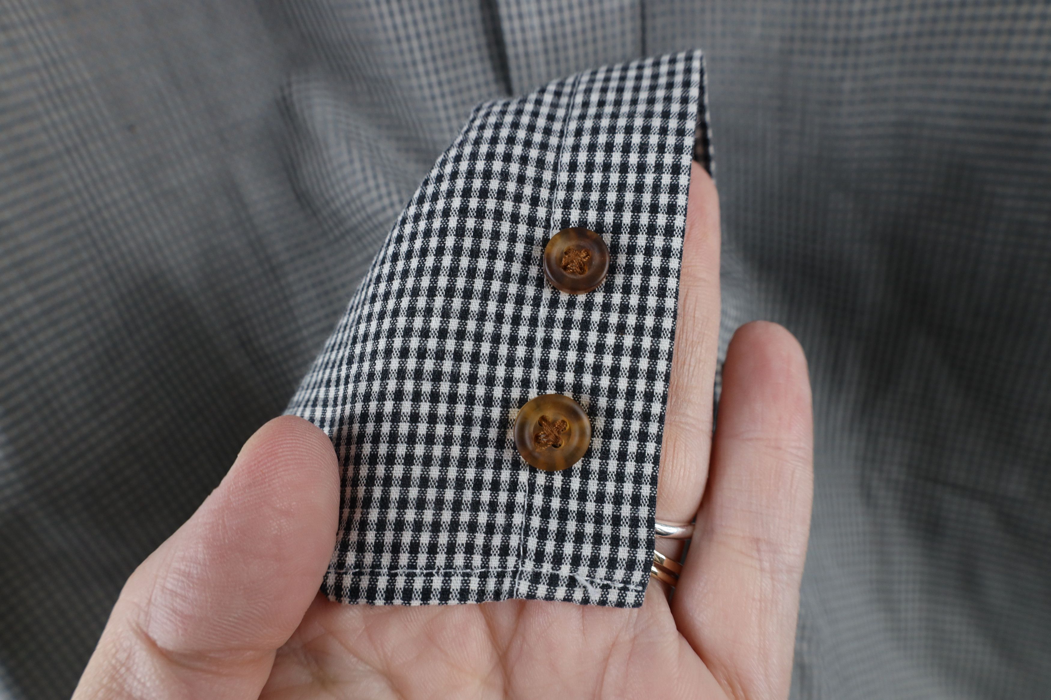 Vintage Vintage 90s OshKosh B'Gosh Tailoring Button Down Shirt Plaid Size US M / EU 48-50 / 2 - 4 Thumbnail