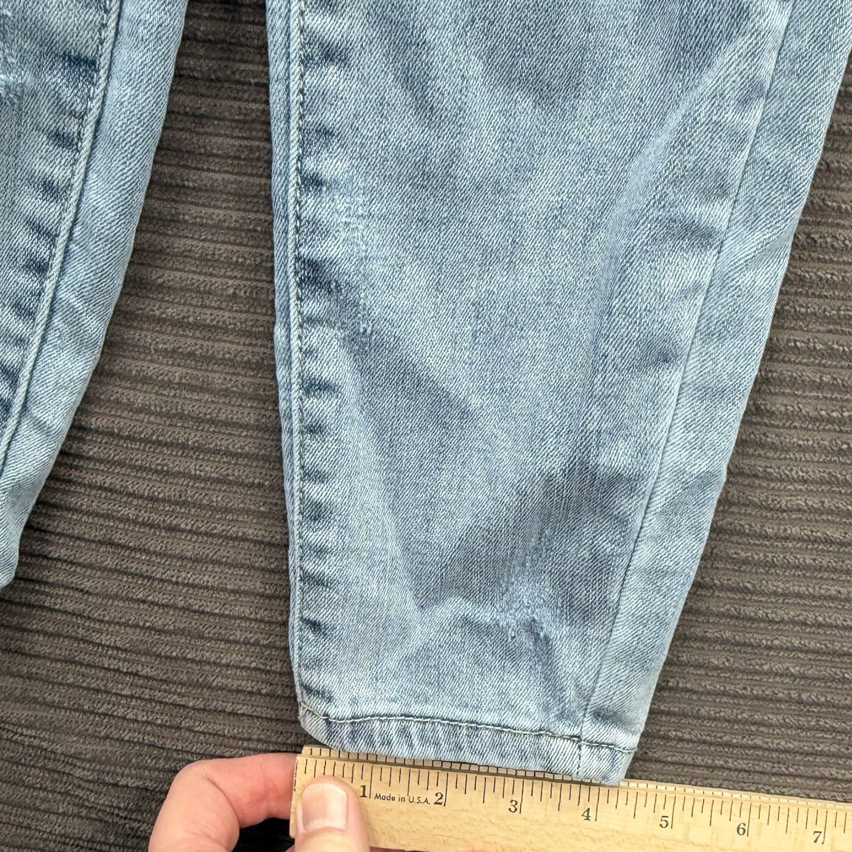 Vintage Judy Blue Jeans Women 25 Blue Cotton Mid Rise Distressed Skinny Comfort Denim Stretch Size 42" / US 20 - 7 Thumbnail