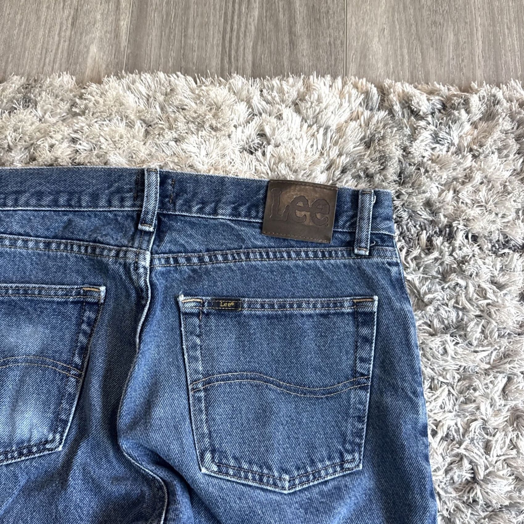 Lee VINTAGE Lee Jeans Men’s Size 33x32 Blue Denim Straight Casual Fit Workwear 00’s Size US 32 / EU 48 - 3 Thumbnail