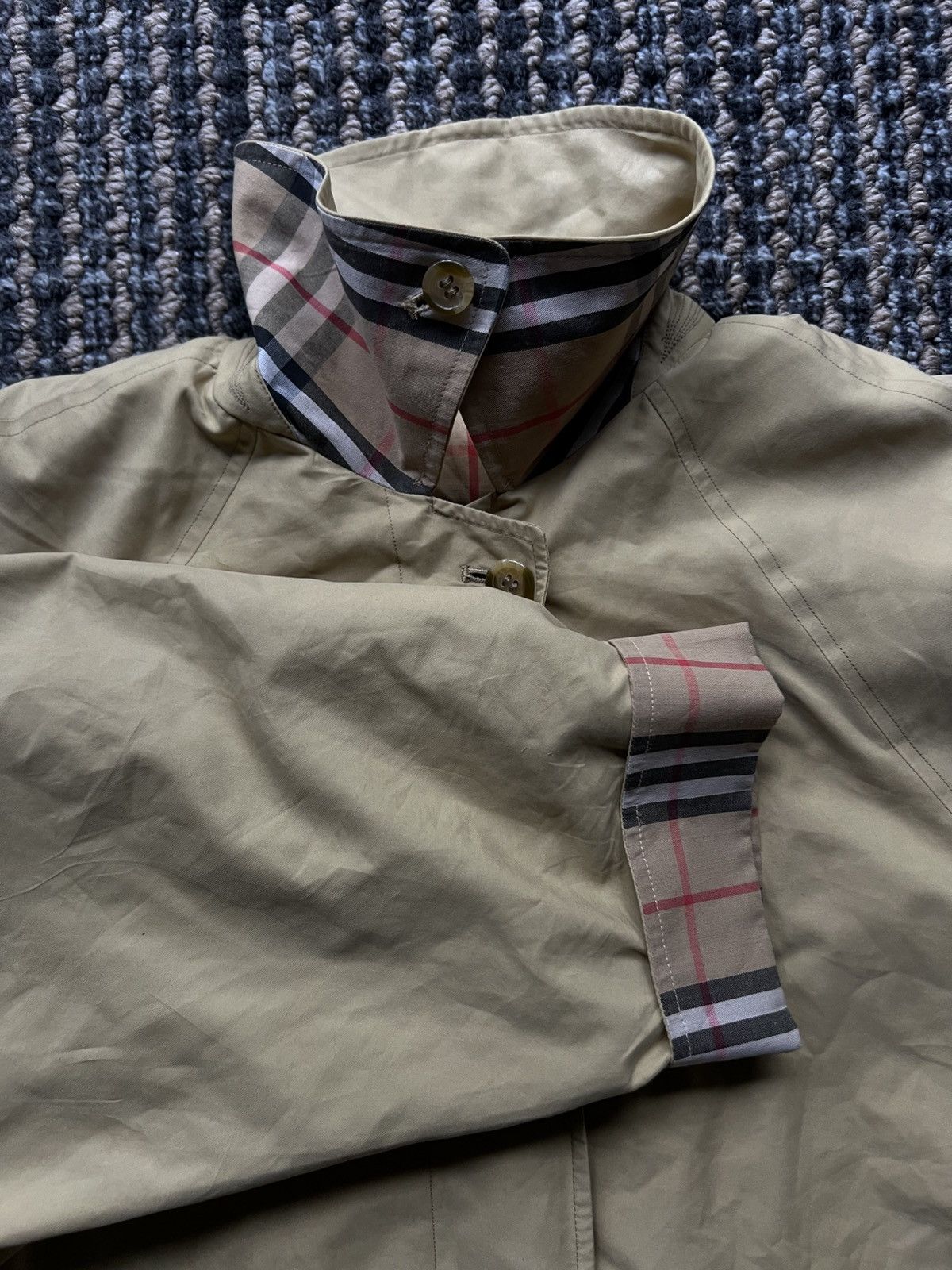 Burberry BURBERRY TRENCH COAT NOVA CHECK RARE VINTAGE Size US L / EU 52-54 / 3 - 8 Thumbnail