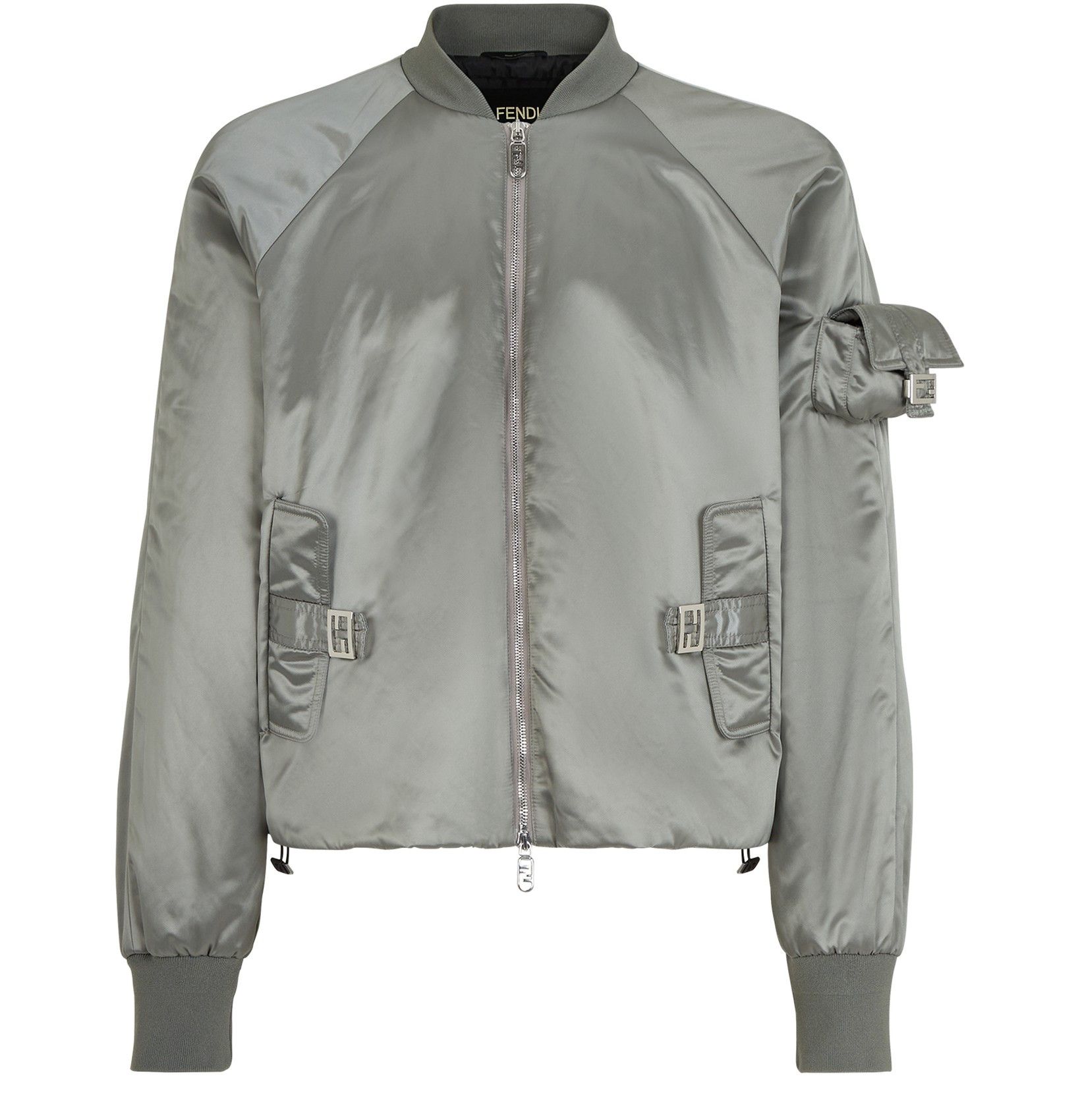 image of Fendi O1Loc1C0124 Bomber Jacket In Beige, Men's (Size Medium)