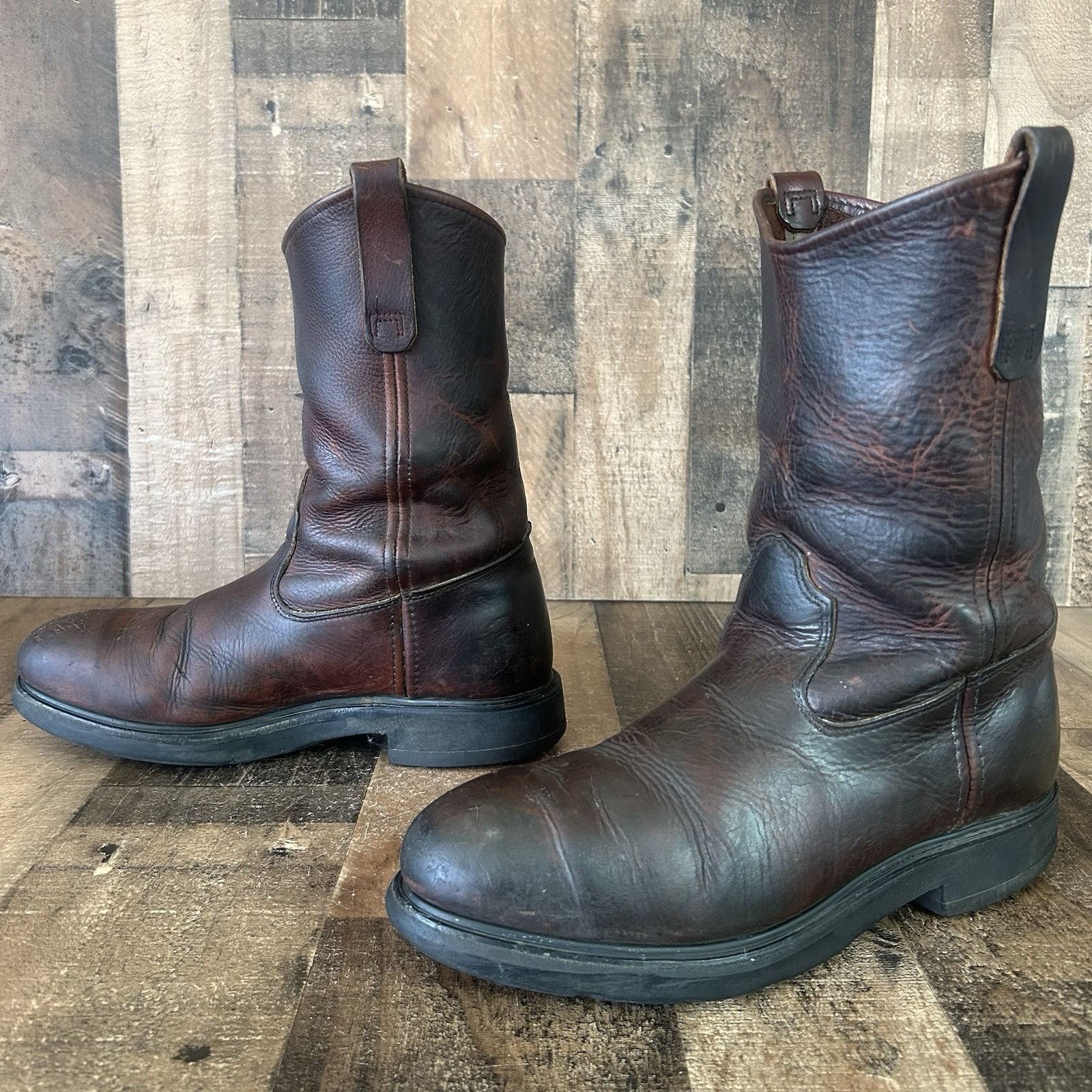 Red Wing Red Wing 4470 Steel Toe Brown Pull On Work Boots Mens 9 E Size US 9 / EU 42 - 2 Thumbnail