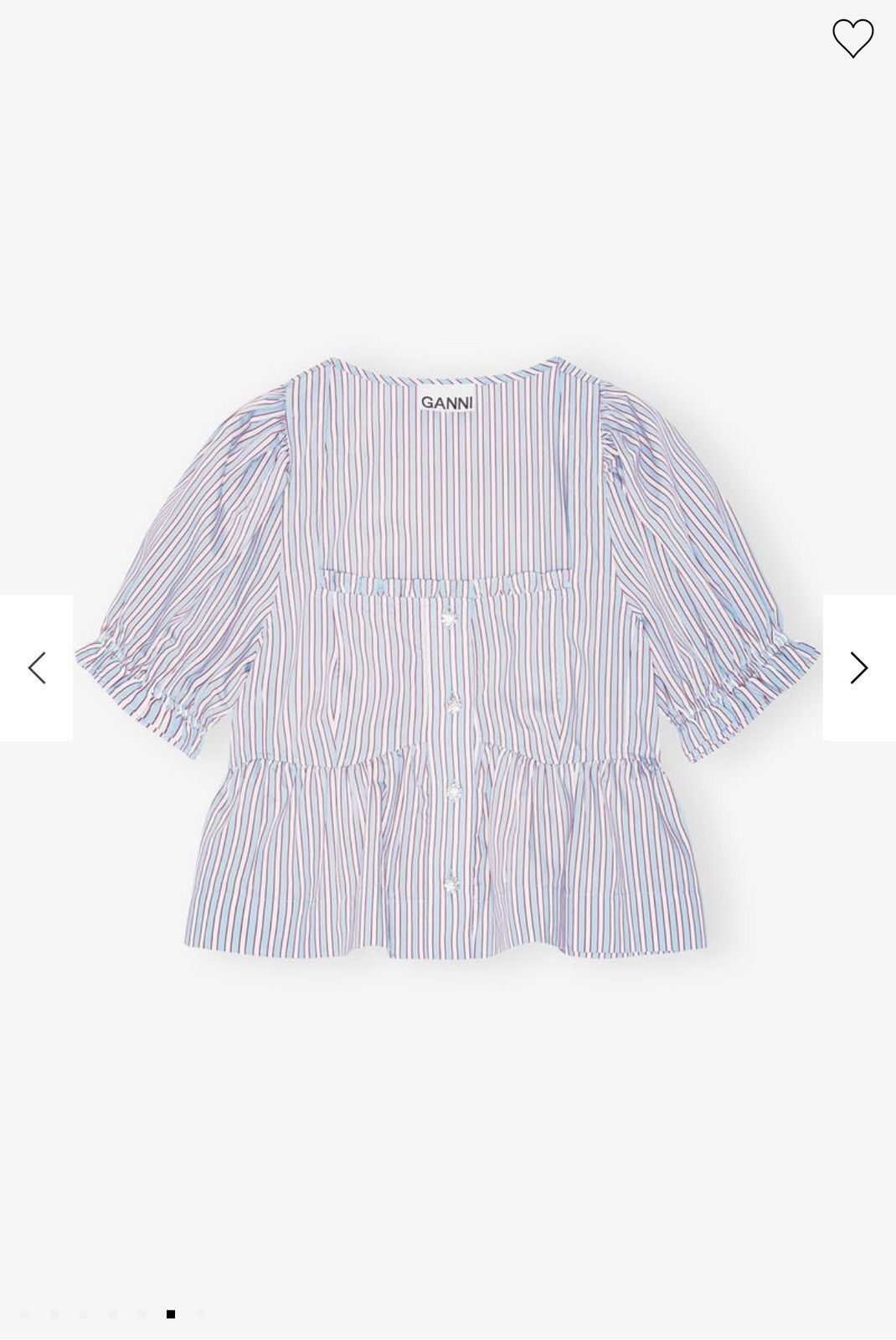 Ganni Ganni Candy Striped Blouse Size M / US 6-8 / IT 42-44 - 5 Thumbnail