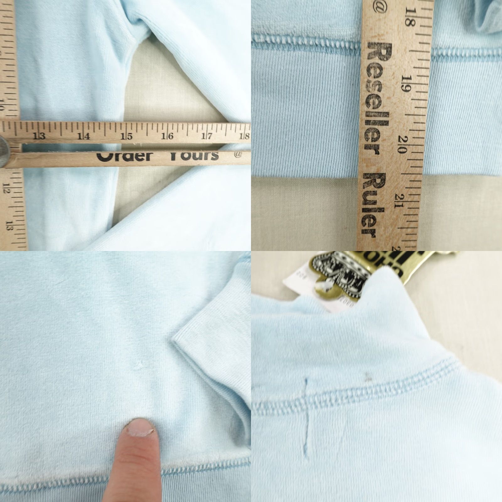 Juicy Couture VINTAGE Juicy Couture Jacket Womens Small Blue Velour Track Suit Top NWT 90s USA Size S / US 4 / IT 40 - 8 Thumbnail