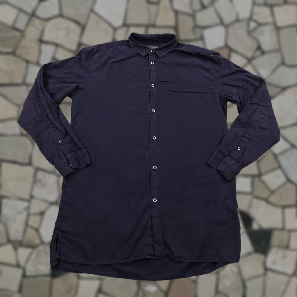 Cos COS Shirt Mens Small Navy Blue Longline Button Front Casual Collection Of Style Size US S / EU 44-46 / 1 - 1 Thumbnail