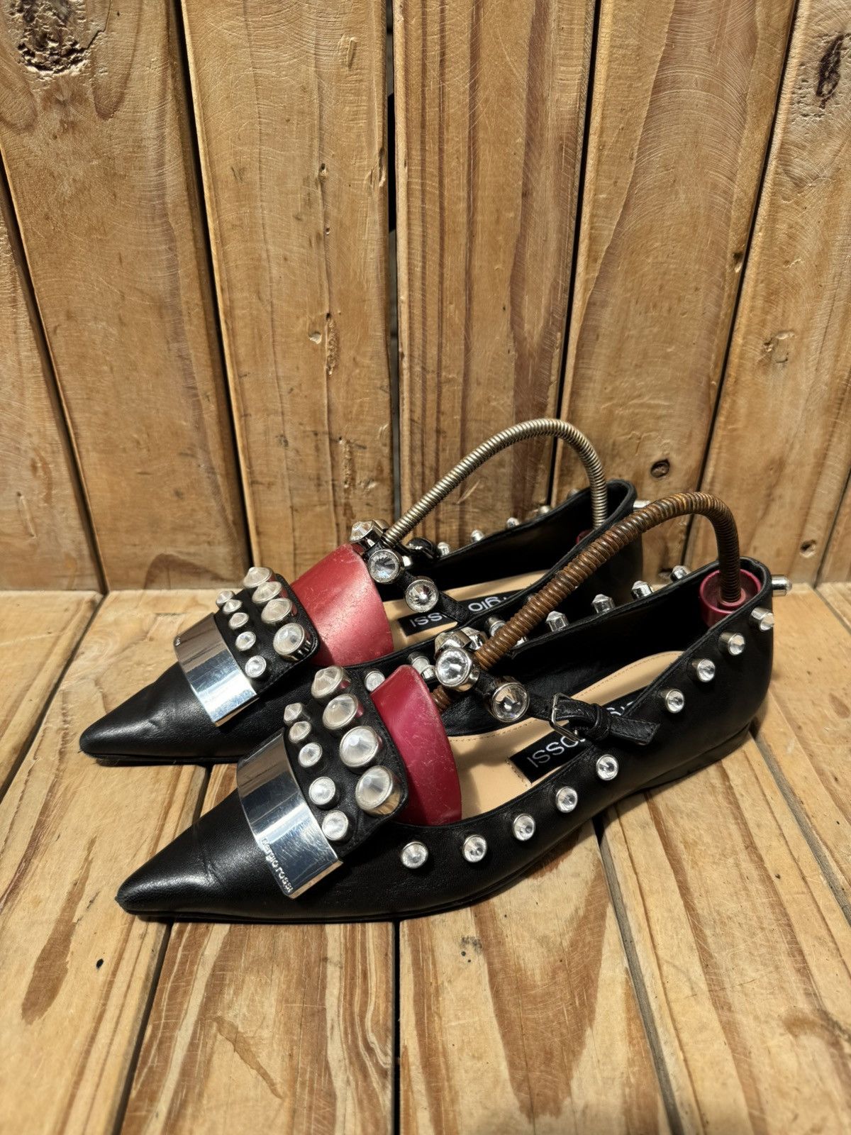 Sergio Rossi Sergio Rossi black women’s leather flats EUR 36 US 6 Size US 6 / IT 36 - 1 Thumbnail