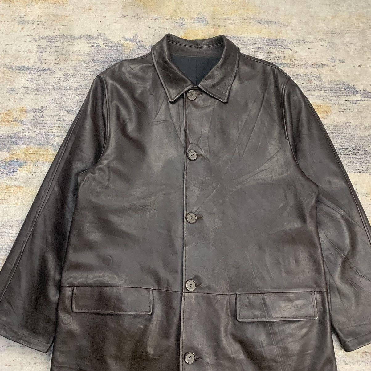 Ermenegildo Zegna Ermenegildo Zegna reversible nylon leather coat jacket Size US M / EU 48-50 / 2 - 13 Thumbnail