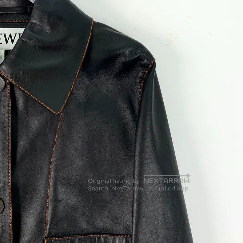 Loewe Loewe Black Sheepskin Lapel Single-breasted Long Sleeve Le Size XS / US 0-2 / IT 36-38 - 3 Thumbnail