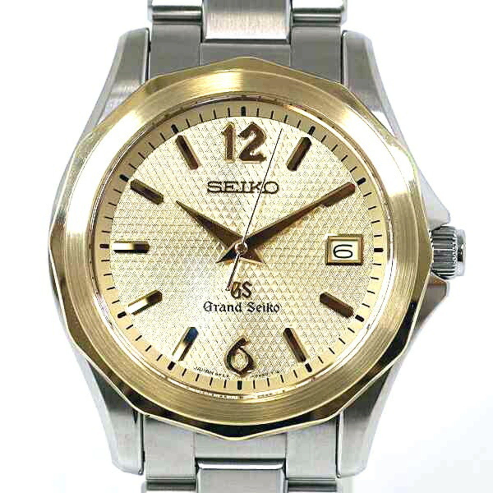 image of Seiko Men's Watch Grand Seiko Sbgx036 Quartz Gold Dial Finished