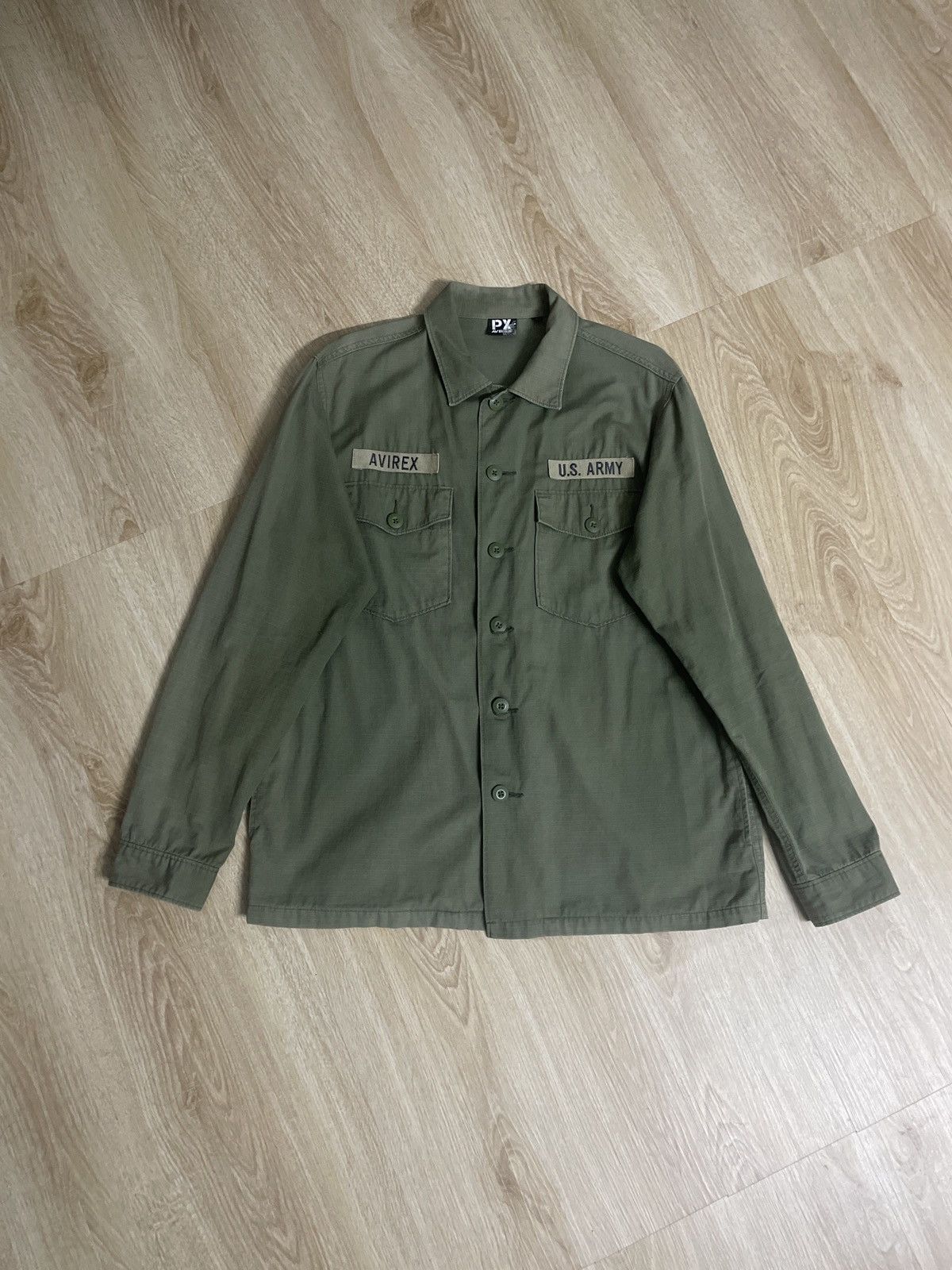 Avirex VINTAGE 90s AVIREX ARMY MILITARY JACKET Size US L / EU 52-54 / 3 - 1 Thumbnail