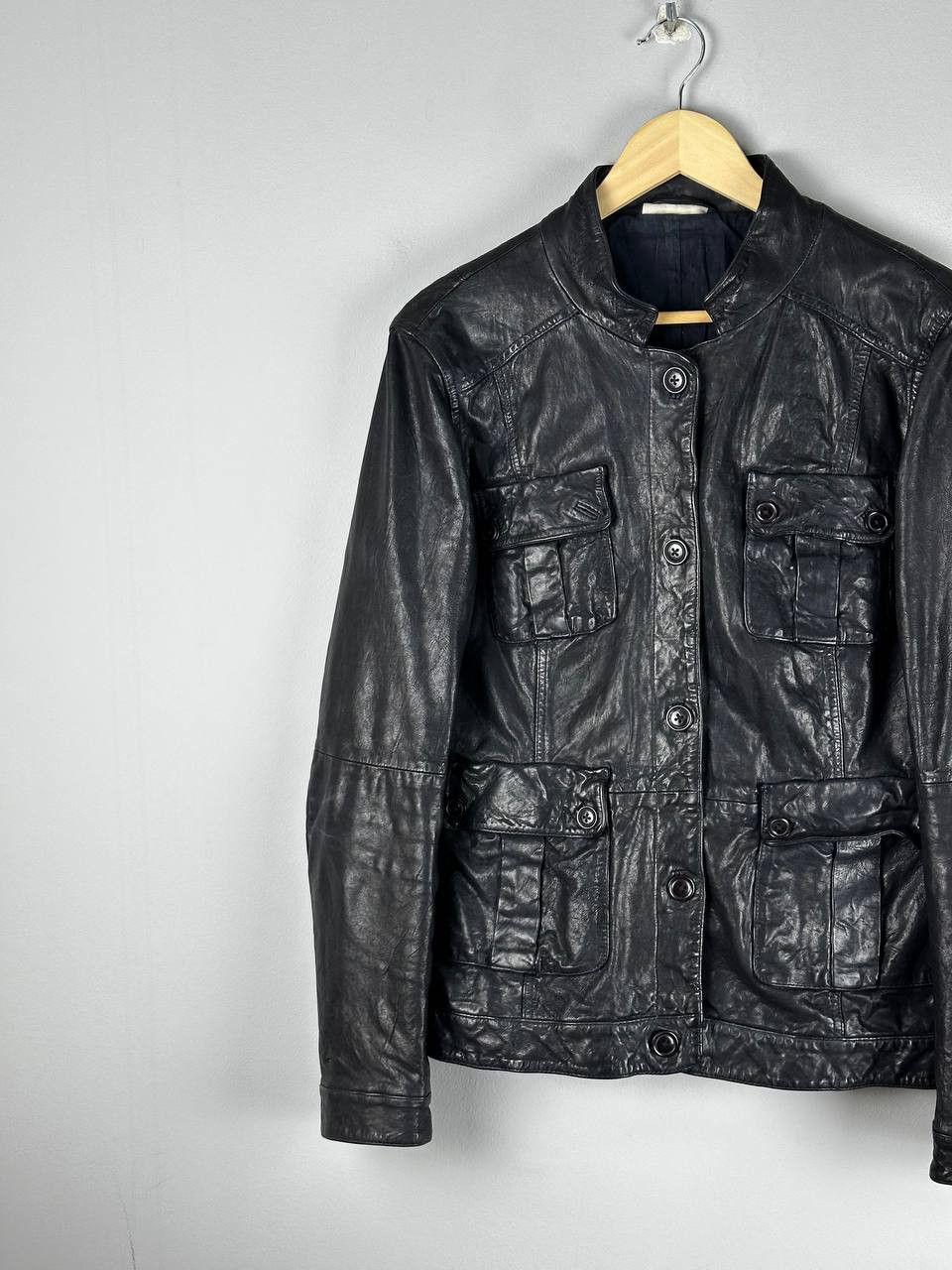 DKNY Vintage Indie Sleaze DKNY Racing Leather Jacket Size US M / EU 48-50 / 2 - 2 Thumbnail