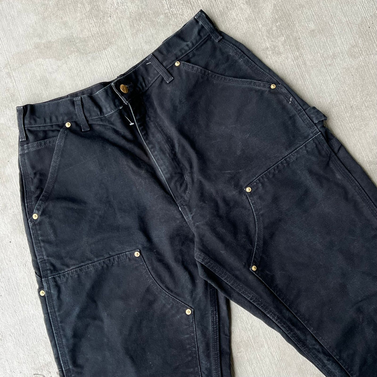 Carhartt × Vintage Carhartt black double knee work wear carpenter pants Size US 29 - 8 Thumbnail
