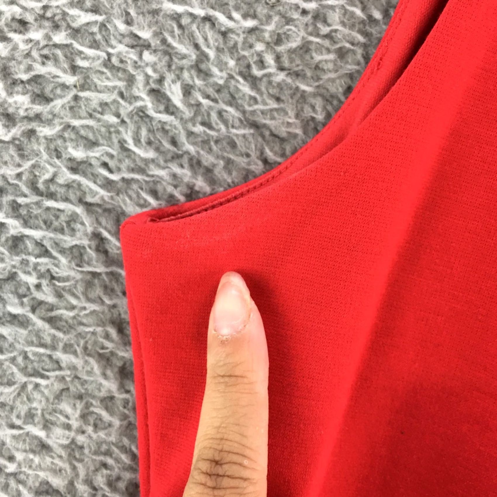 Banana Republic VINTAGE Banana Republic Sheath Dress Womens 8 Red Sleeveless Zipper Slit Round Neck Size M / US 6-8 / IT 42-44 - 5 Thumbnail