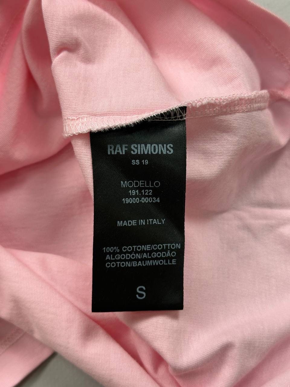 Raf Simons Ss19 Raf Simons Transfers Tee(Pink/Boxy M) Size US M / EU 48-50 / 2 - 7 Thumbnail
