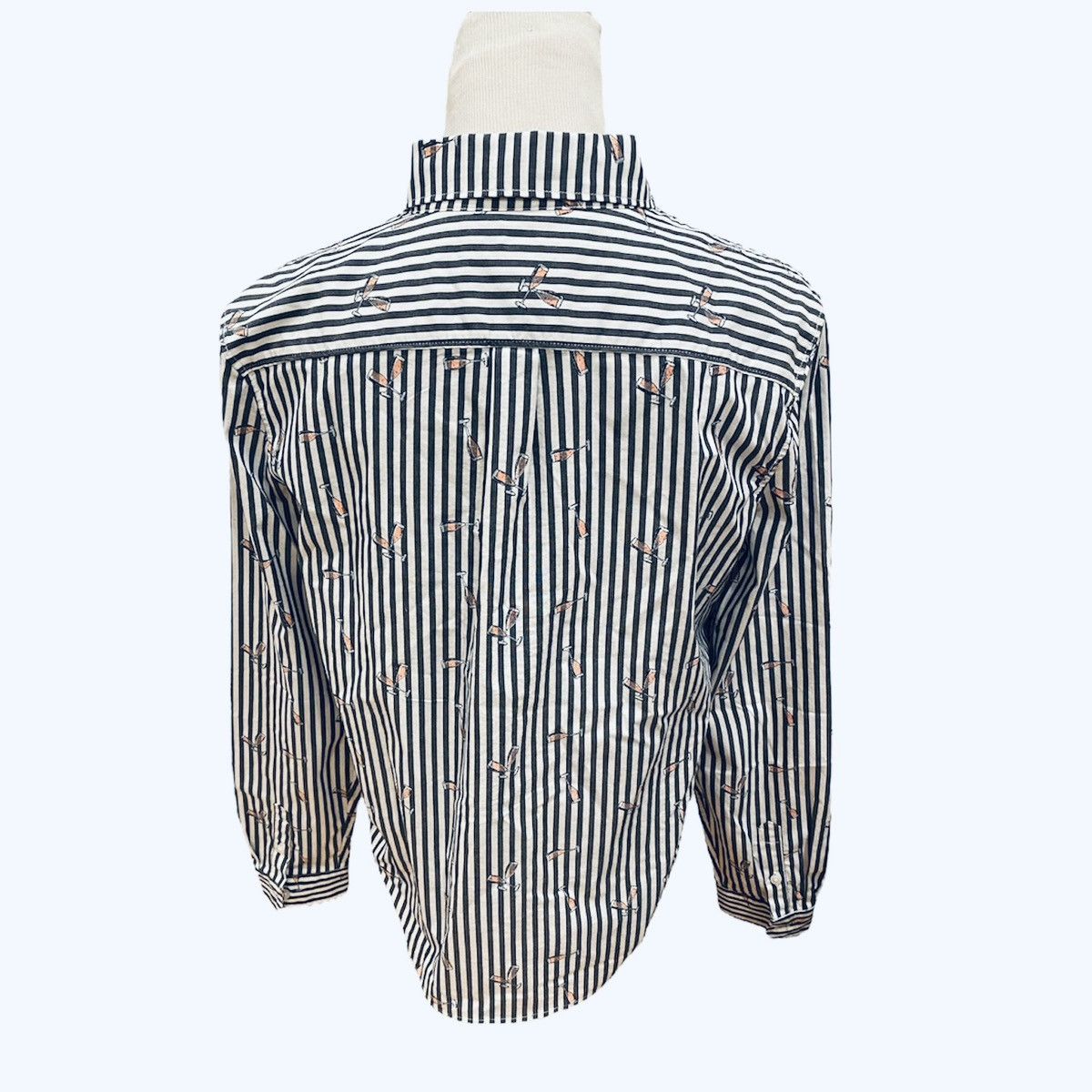 Banana Republic NWT Banana Republic Champagne Button Down Shirt Striped S Size S / US 4 / IT 40 - 3 Thumbnail