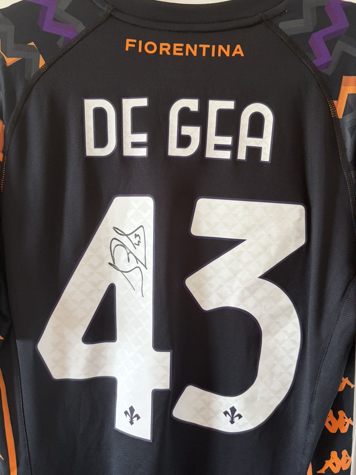 Fiorentina kappa 2024/2025 bramkarska wyjazdowa De Gea wersja meczowa — zdjęcie 2