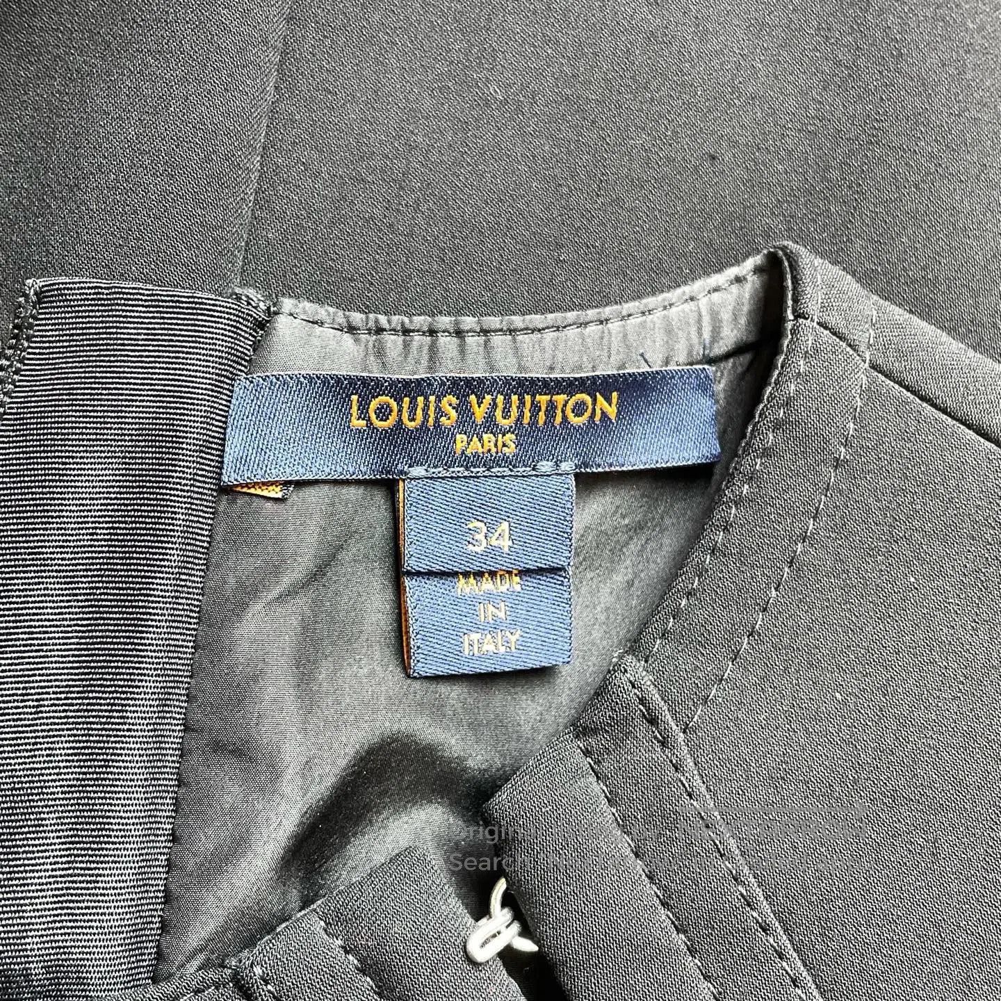 Other Louis Vuitton Black Side-Tie Short Sleeve Dress| Size XXS / US 00 / IT 34 - 4 Thumbnail