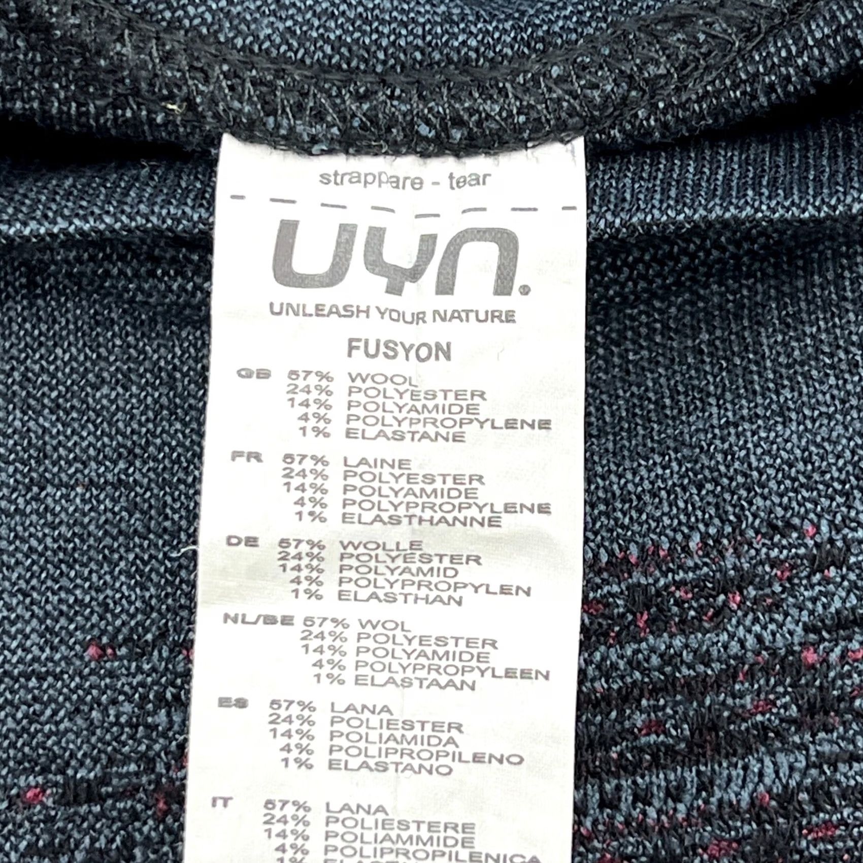 Vintage UYN Mens Compression Shirt Thermal Gray Red Base Layer Cold Weather L-XL Size US XL / EU 56 / 4 - 5 Thumbnail